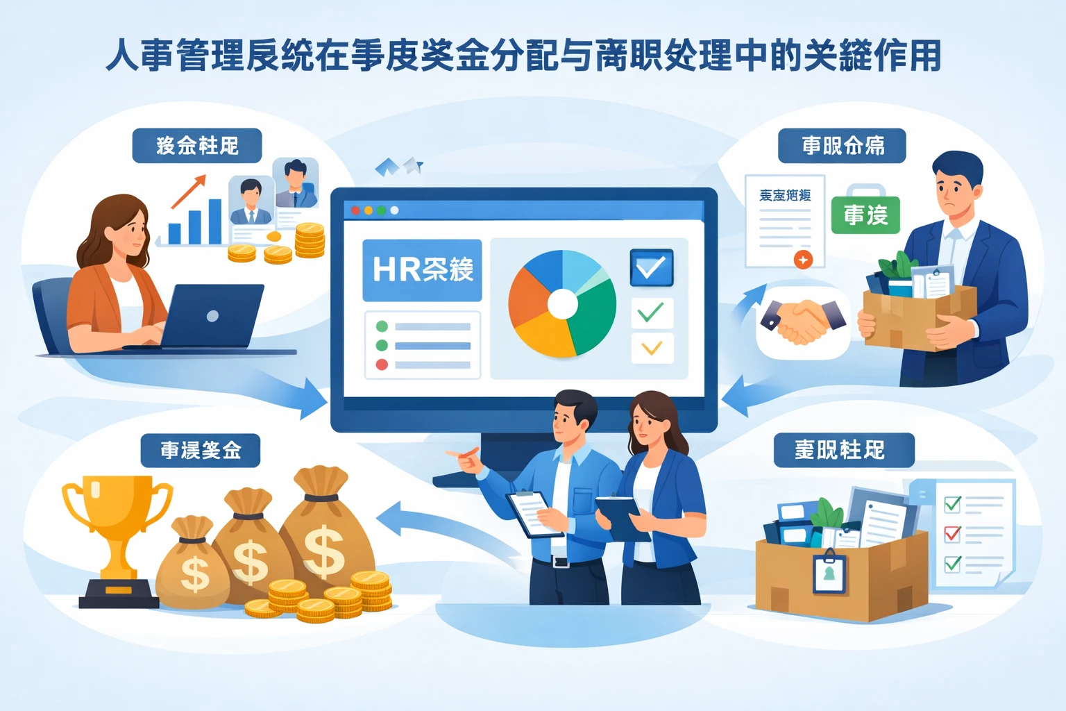 人事管理系统在季度奖金分配与离职处理中的关键作用