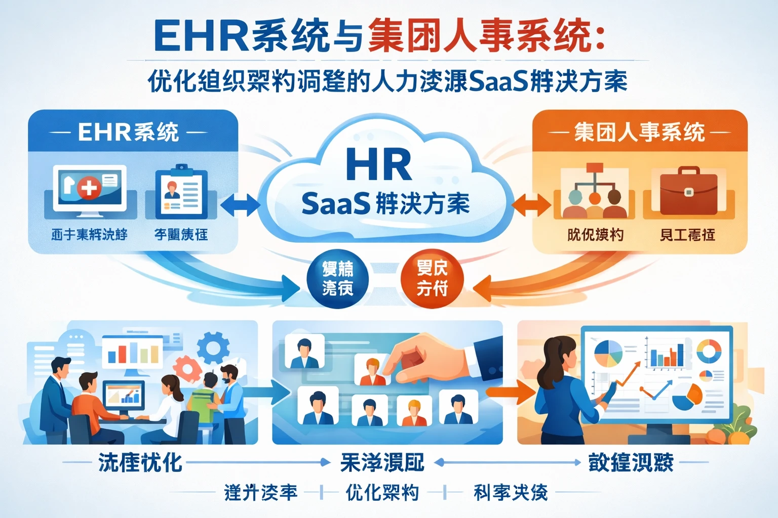 EHR系统与集团人事系统:优化组织架构调整的人力资源SaaS解决方案