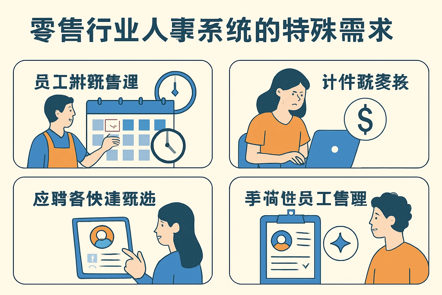 零售行业人事系统的特殊需求