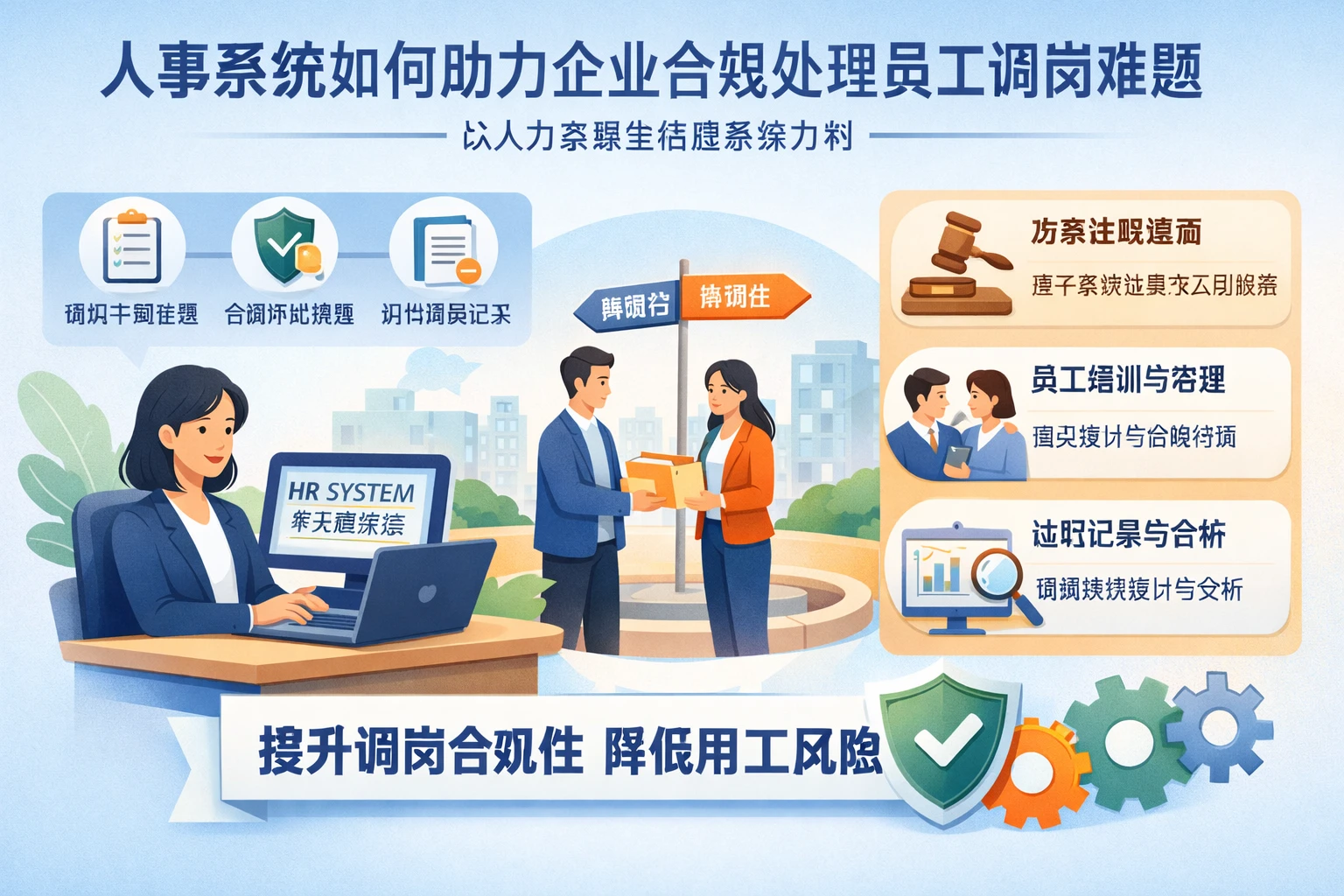 人事系统如何助力企业合规处理员工调岗难题 - 以人力资源全流程系统为例