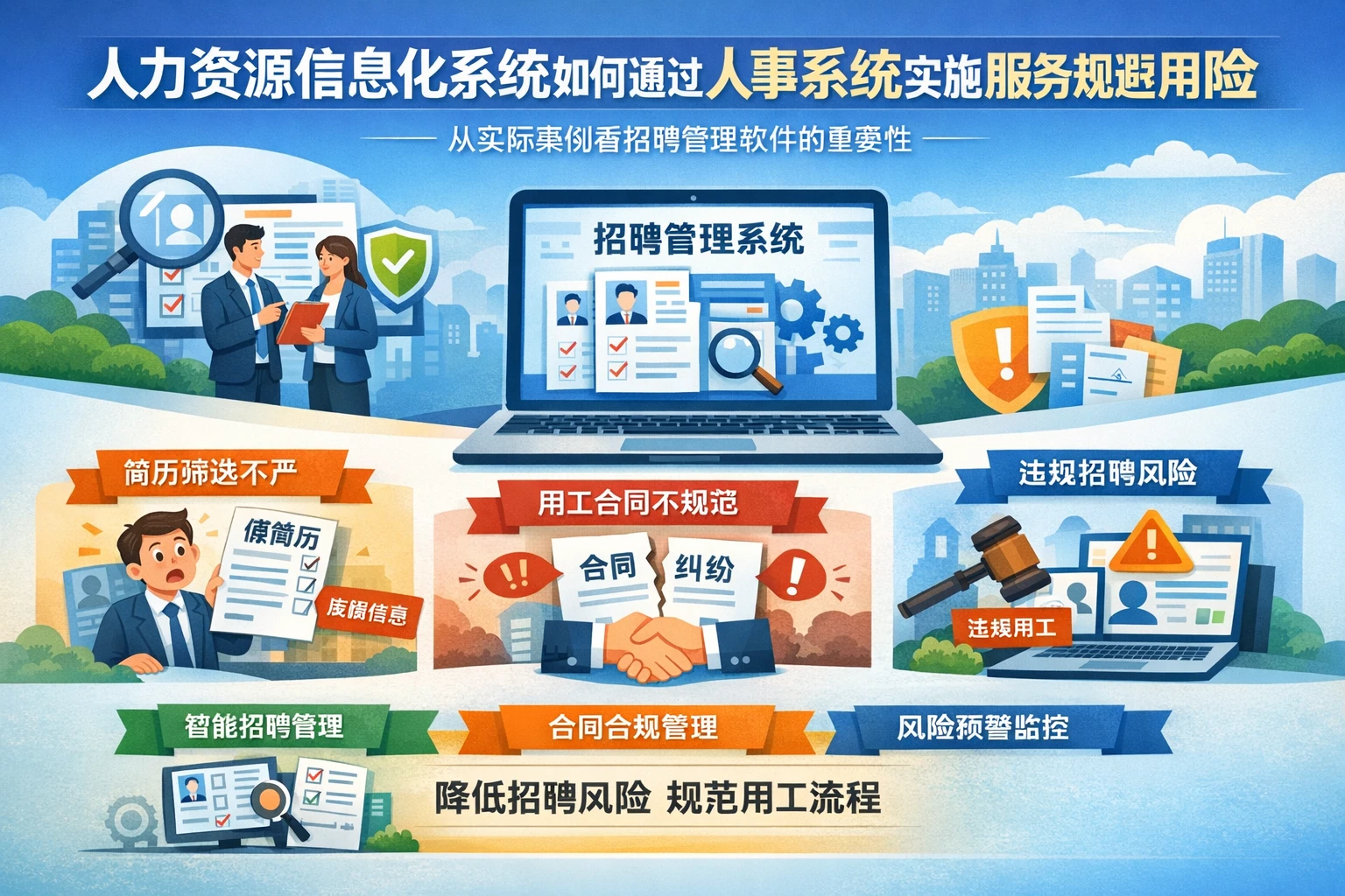 人力资源信息化系统如何通过人事系统实施服务规避用工风险——从实际案例看招聘管理软件的重要性