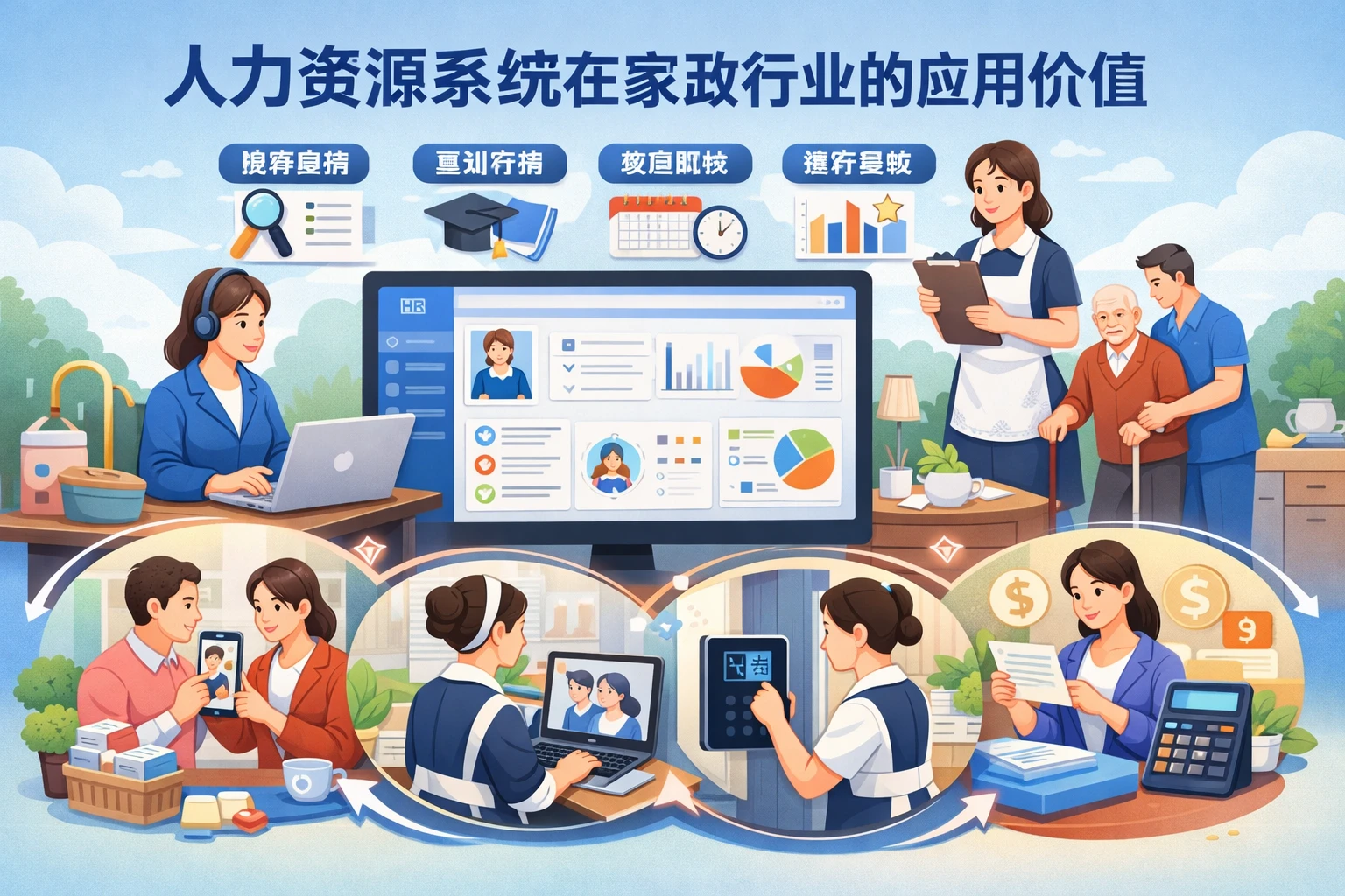 人力资源系统在家政行业的应用价值