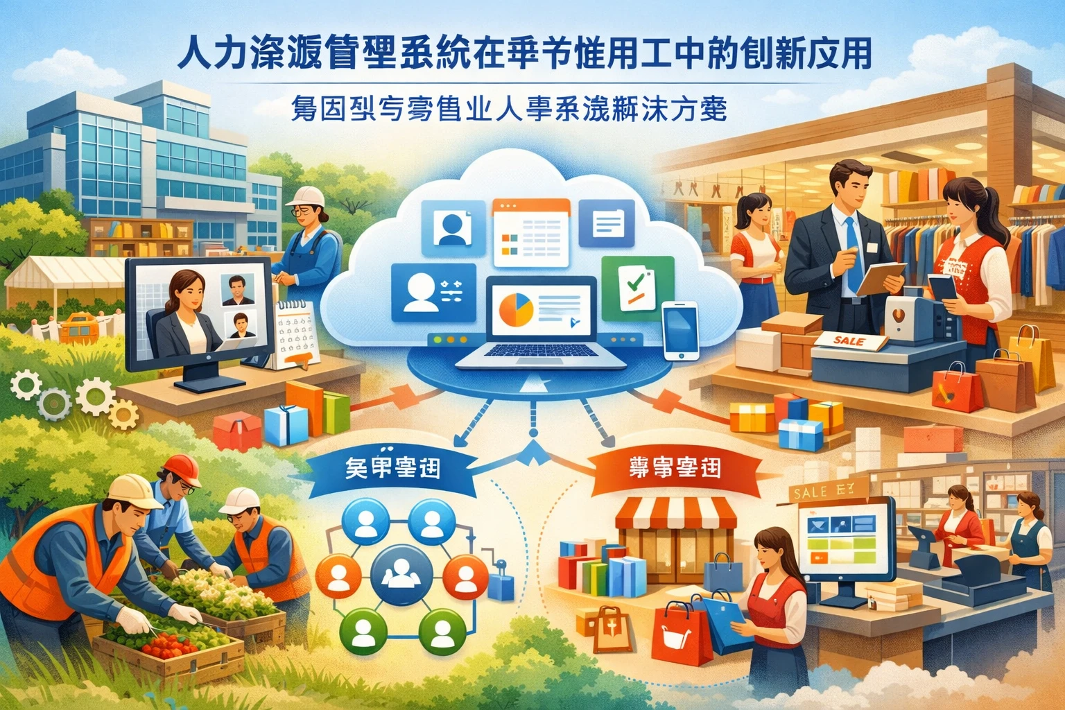 人力资源管理系统在季节性用工中的创新应用：集团型与零售业人事系统解决方案