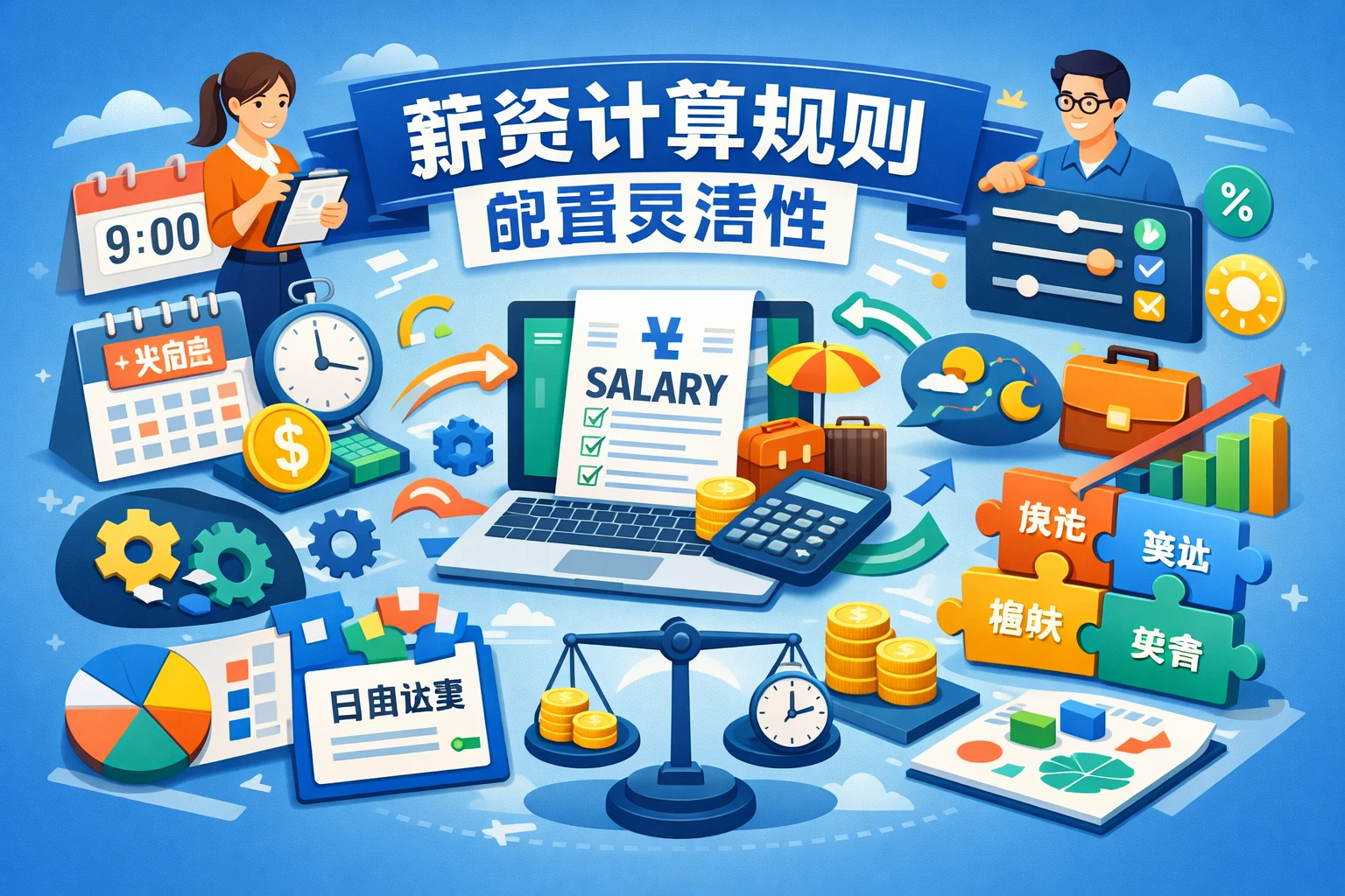薪资计算规则配置灵活性