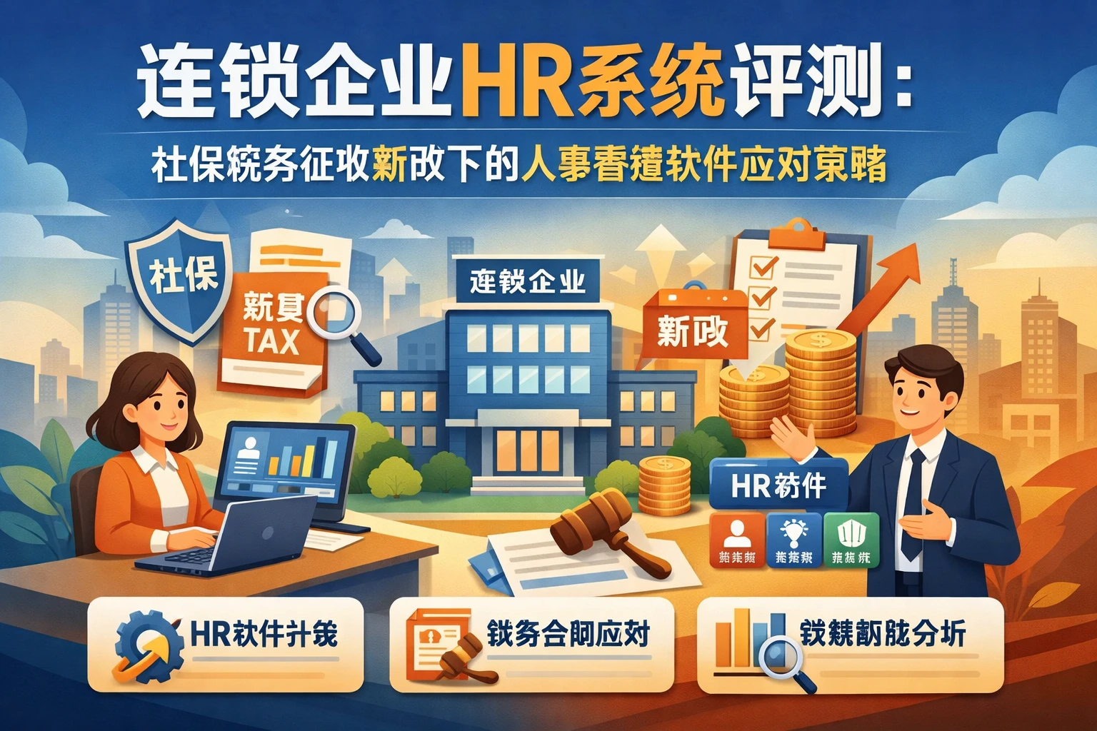 连锁企业HR系统评测：社保税务征收新政下的人事管理软件应对策略