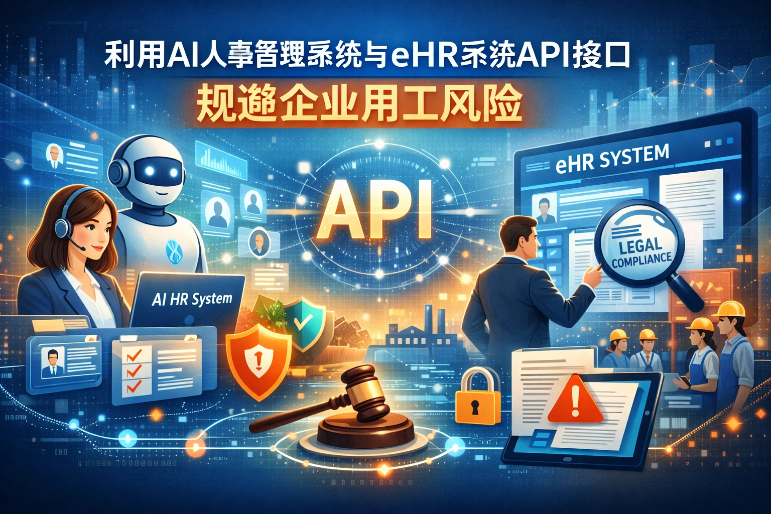 利用AI人事管理系统与eHR系统API接口规避企业用工风险