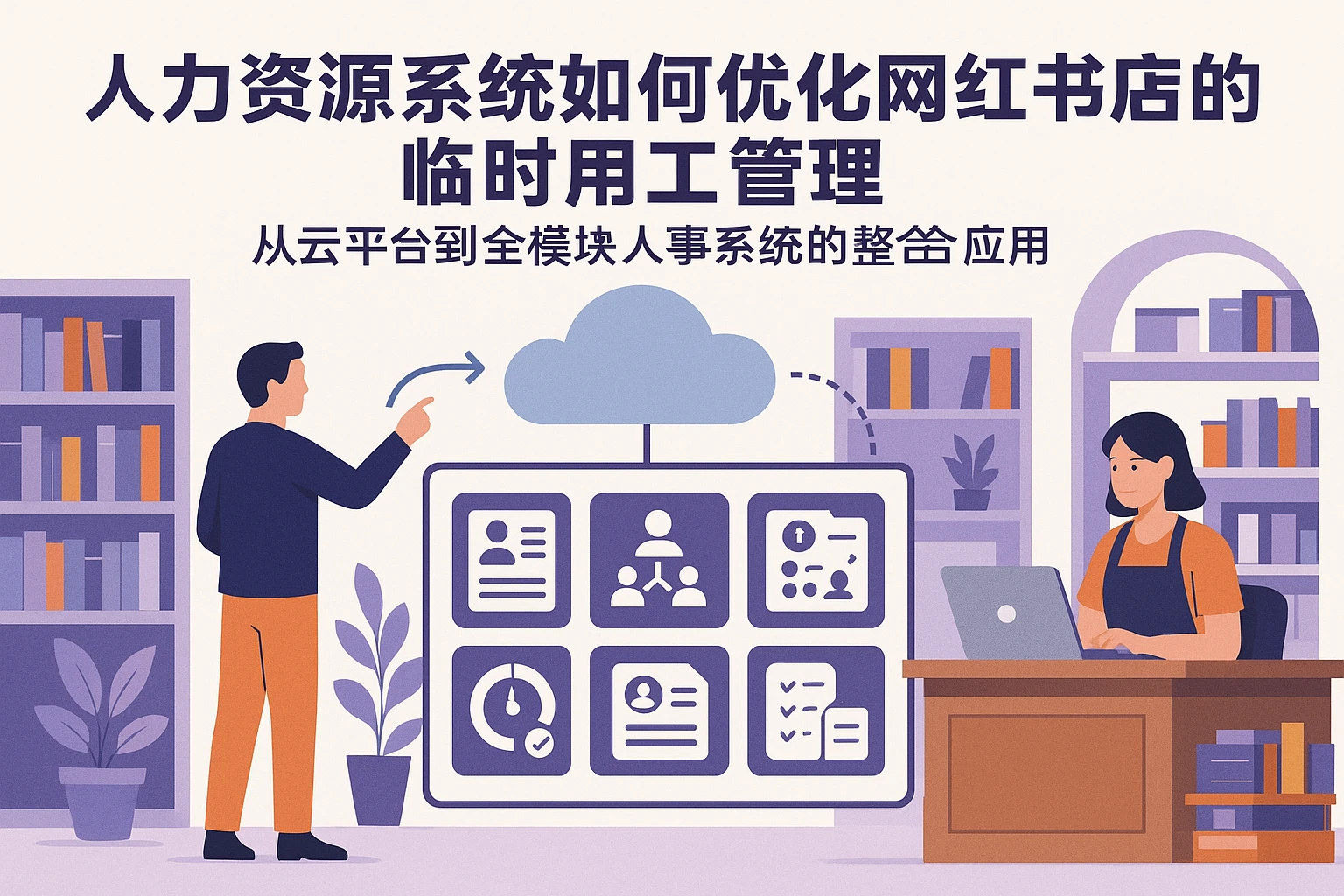 人力资源系统如何优化网红书店的临时用工管理——从云平台到全模块人事系统的整合应用
