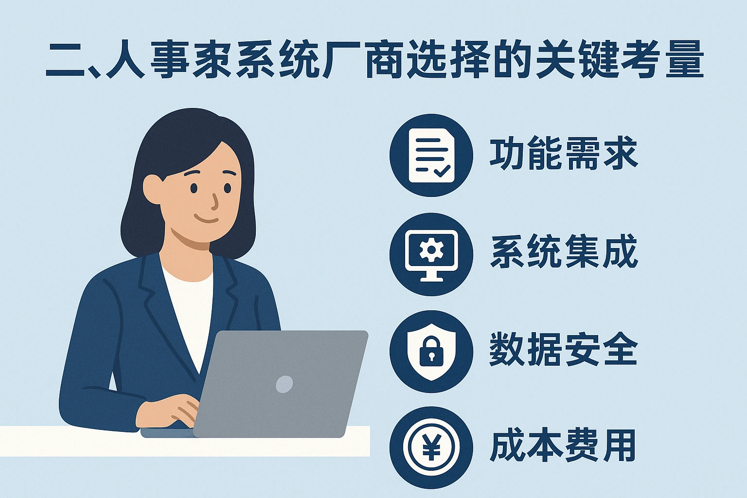二、人事系统厂商选择的关键考量