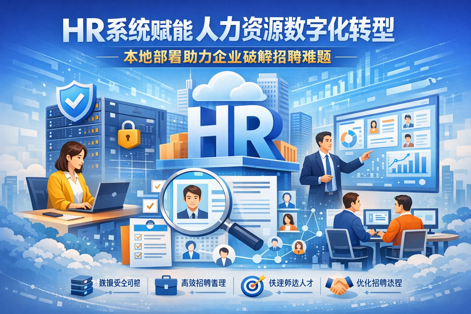 HR系统赋能人力资源数字化转型：本地部署助力企业破解招聘难题