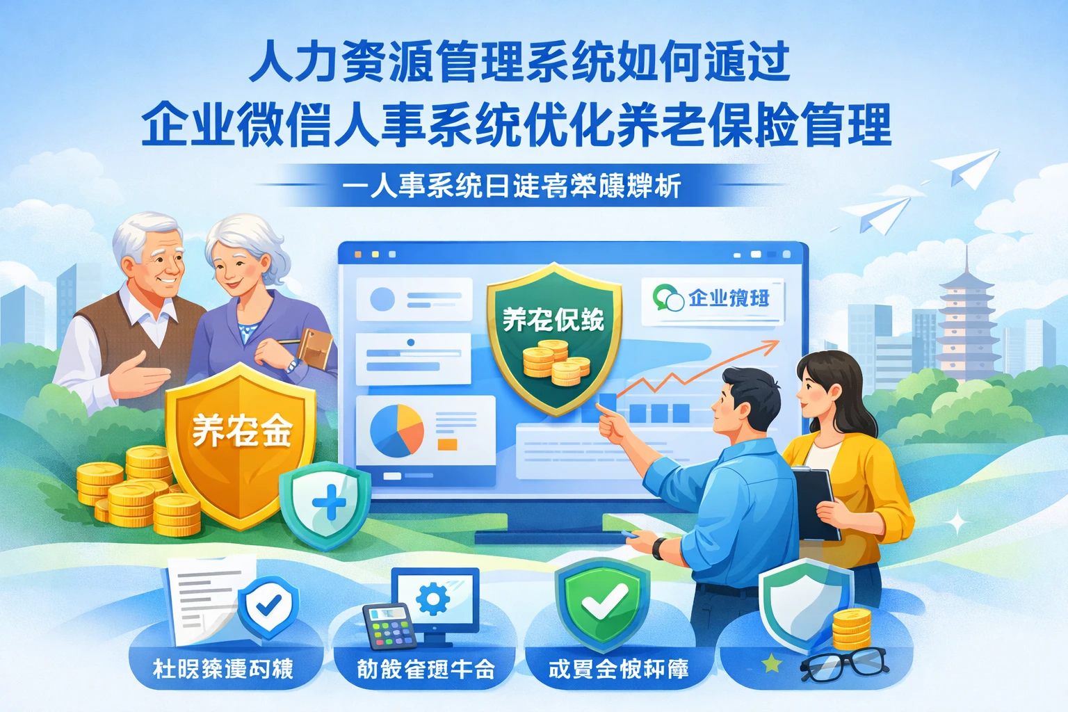 人力资源管理系统如何通过企业微信人事系统优化养老保险管理——人事系统白皮书深度解析