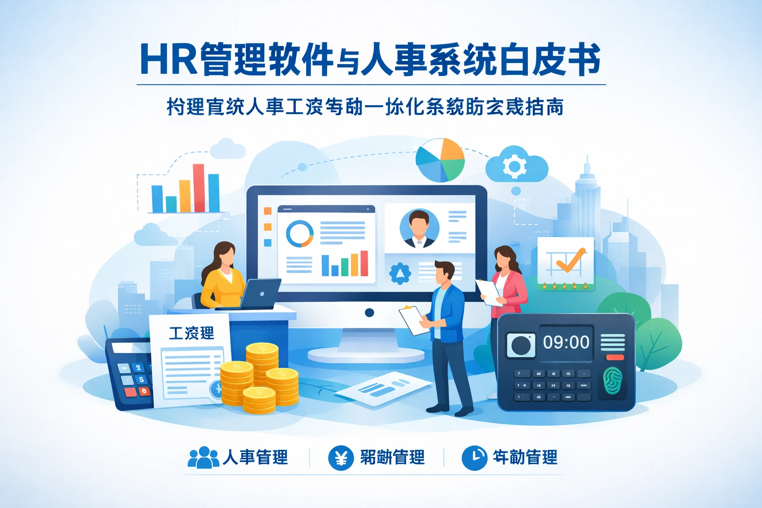 HR管理软件与人事系统白皮书:构建高效人事工资考勤一体化系统的实践指南