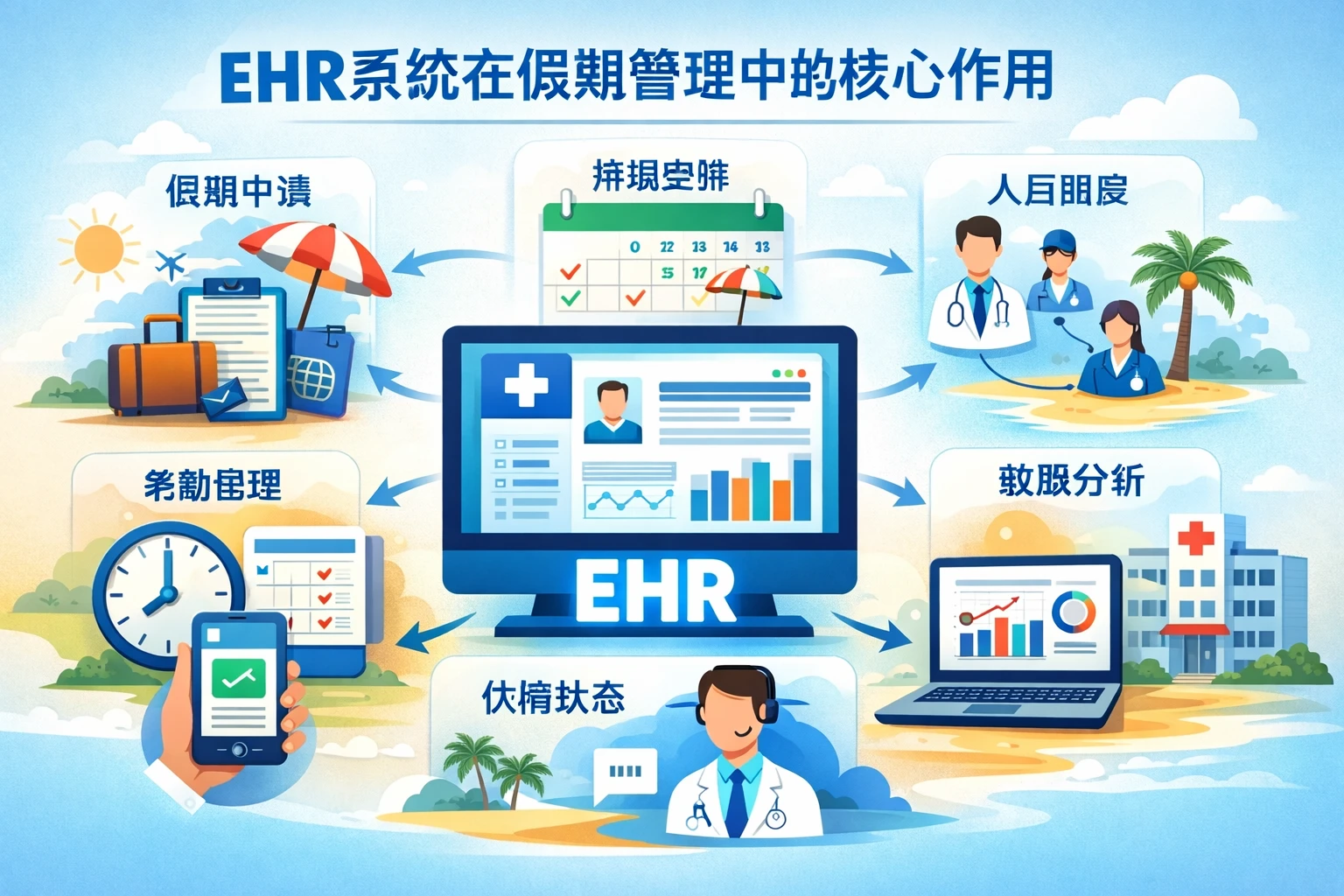 EHR系统在假期管理中的核心作用
