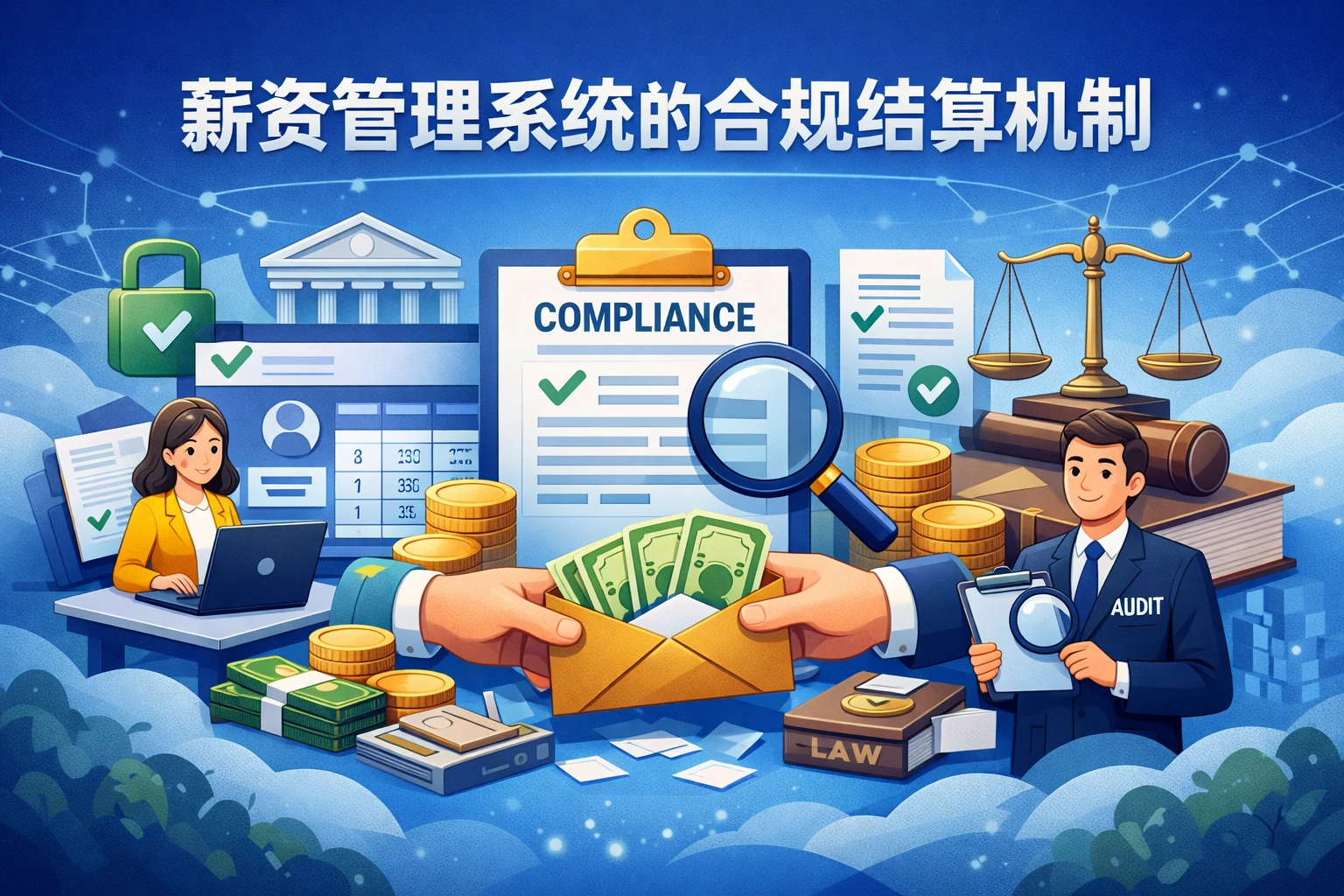 薪资管理系统的合规结算机制