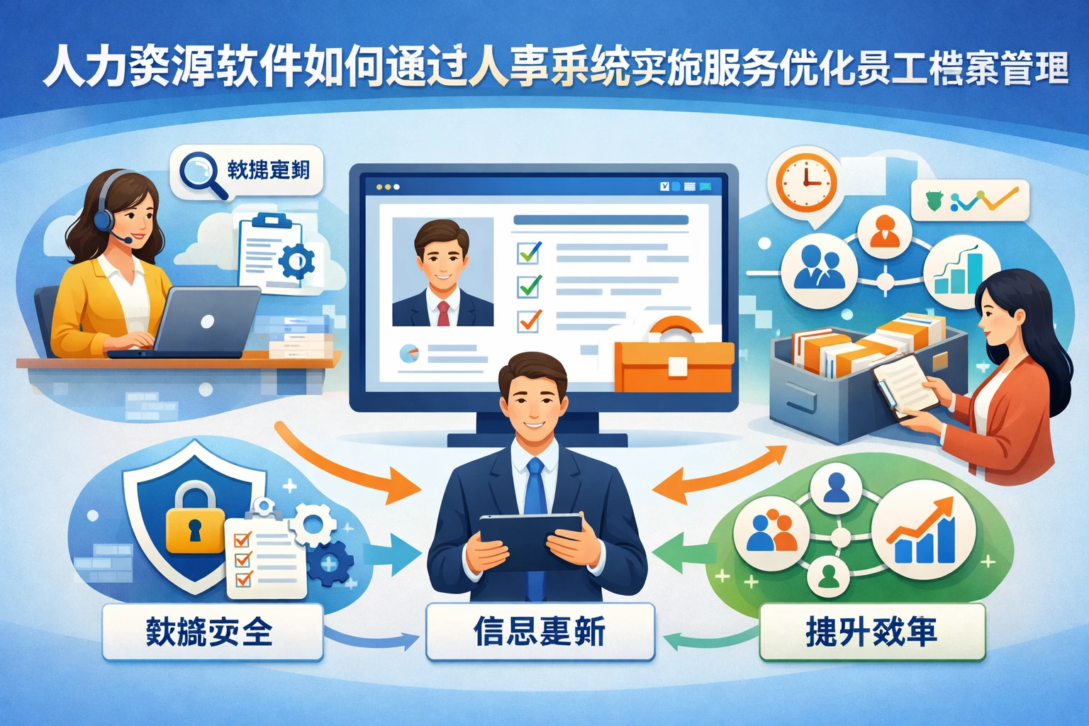 人力资源软件如何通过人事系统实施服务优化员工档案管理