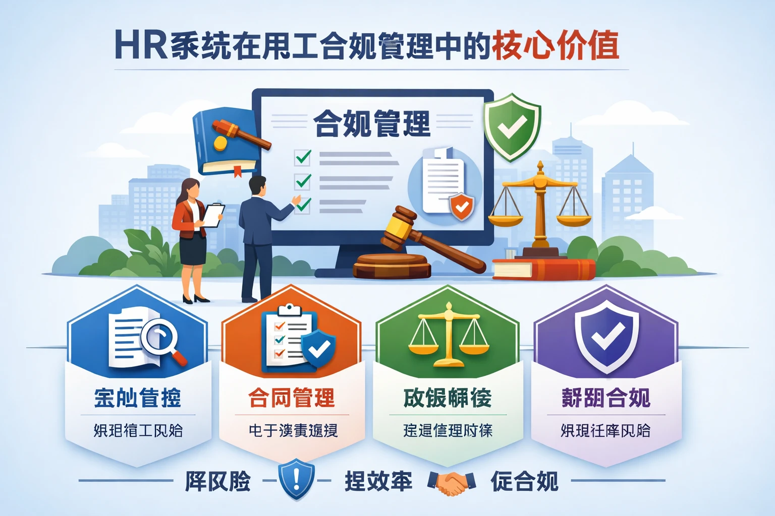 HR系统在用工合规管理中的核心价值