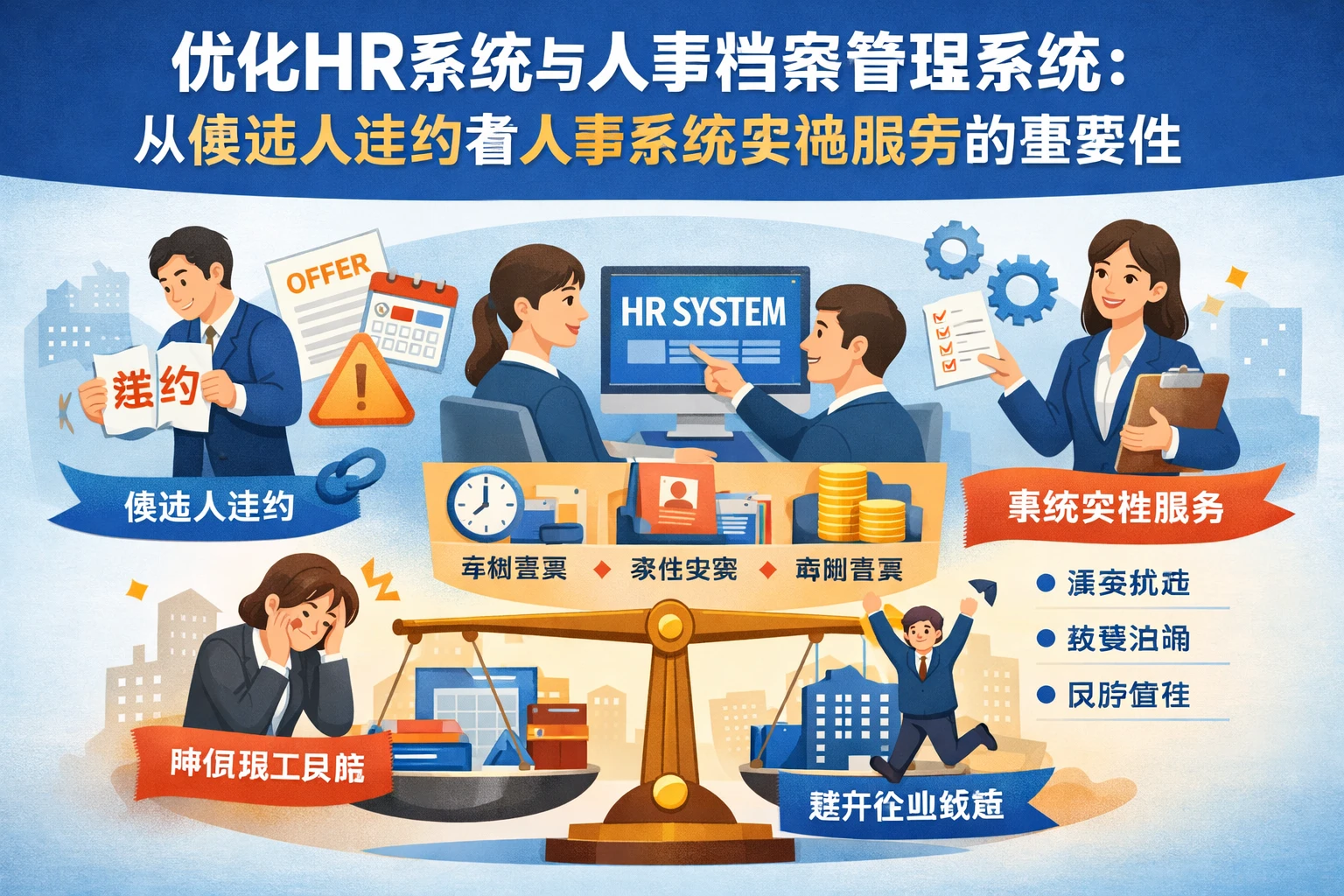 优化HR系统与人事档案管理系统：从候选人违约看人事系统实施服务的重要性