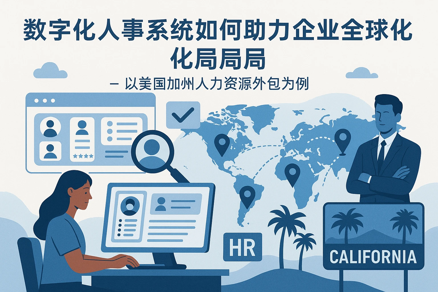 数字化人事系统如何助力企业全球化布局——以美国加州人力资源外包为例