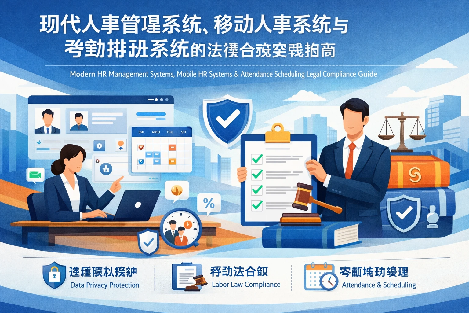 现代人事管理系统、移动人事系统与考勤排班系统的法律合规实践指南