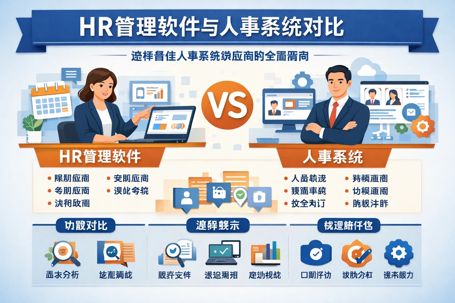 HR管理软件与人事系统对比：选择最佳人事系统供应商的全面指南