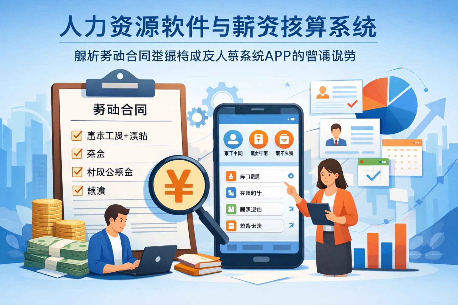 人力资源软件与薪资核算系统：解析劳动合同金额构成及人事系统APP的管理优势
