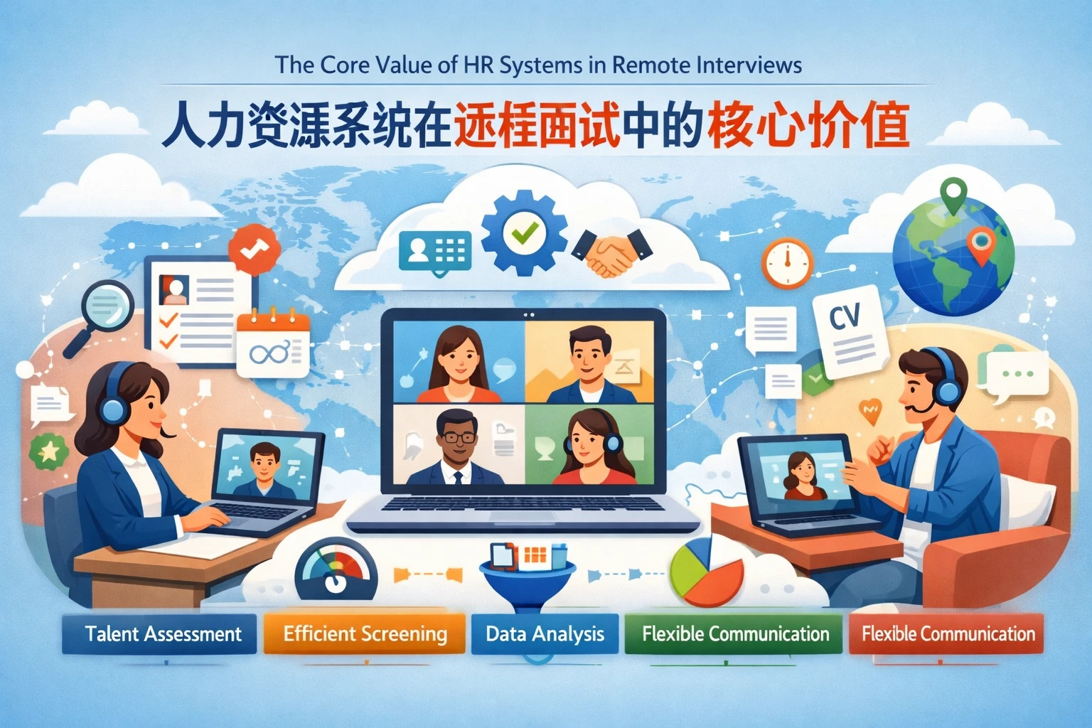 人力资源系统在远程面试中的核心价值