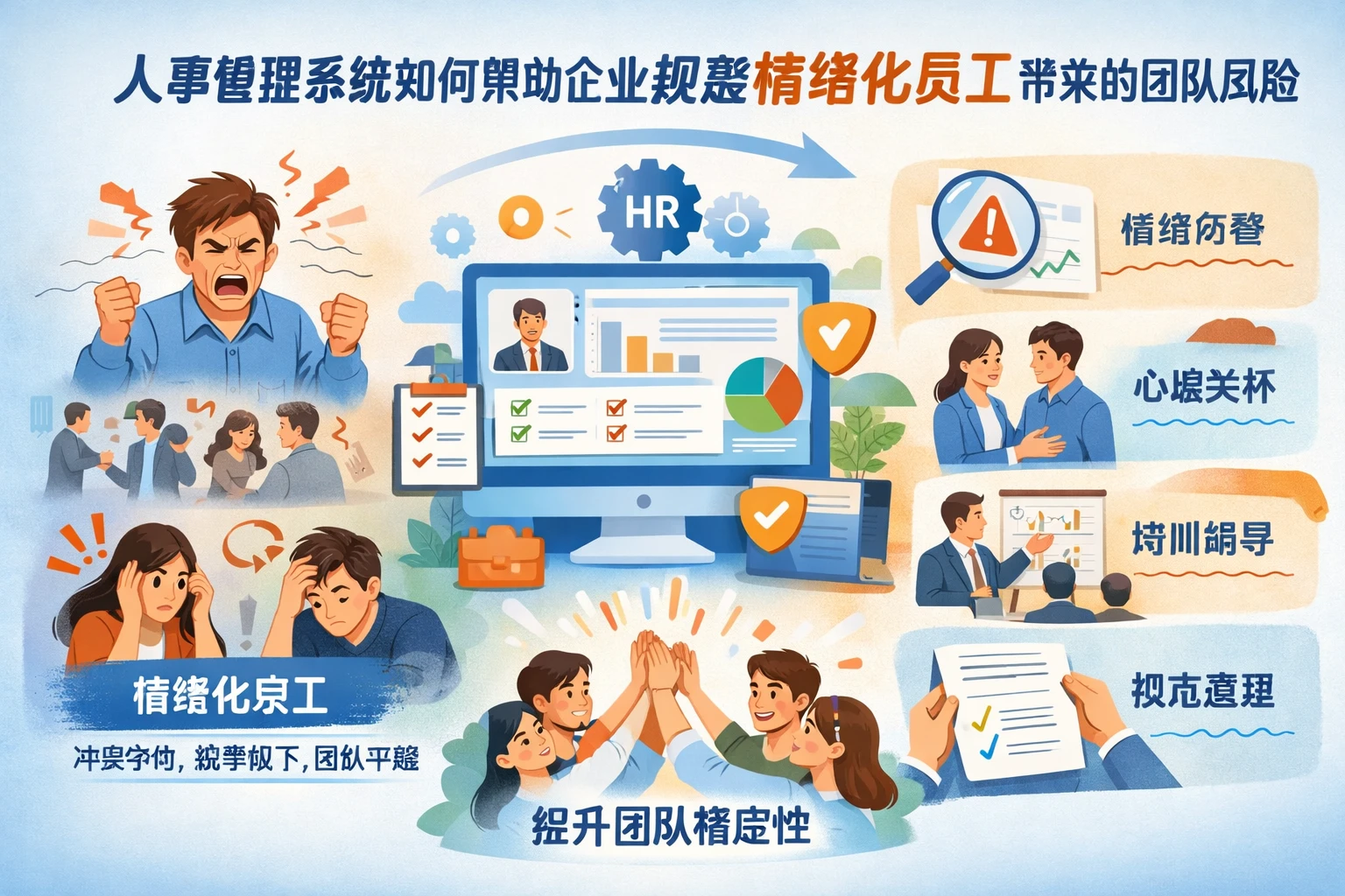 人事管理系统如何帮助企业规避情绪化员工带来的团队风险