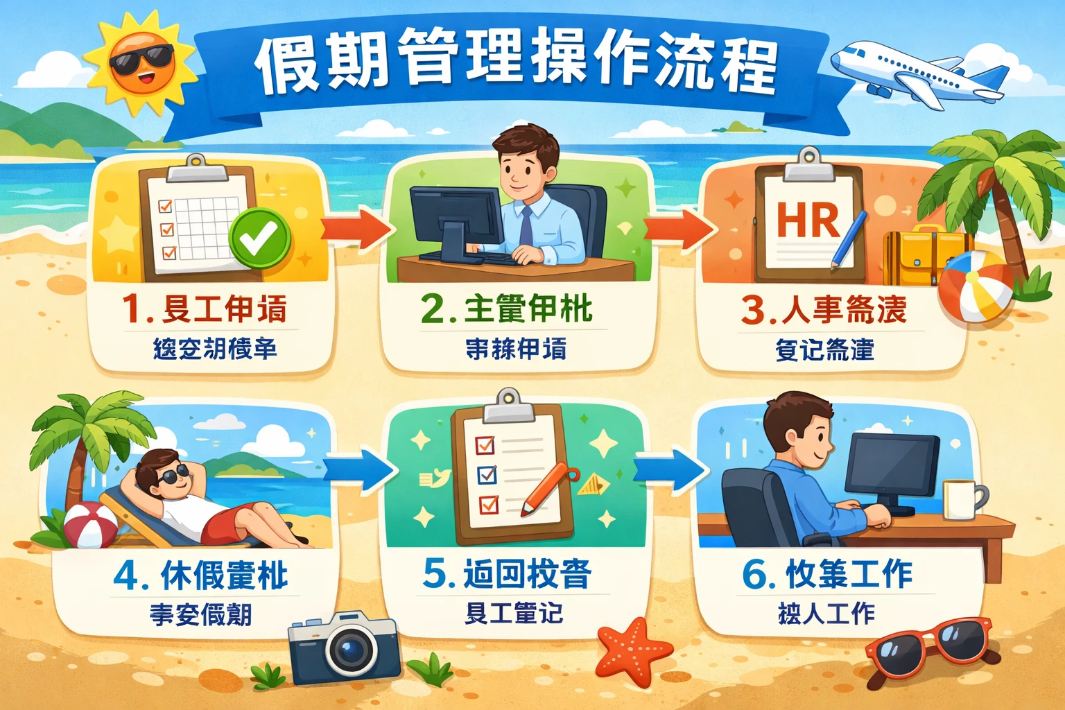 假期管理操作流程