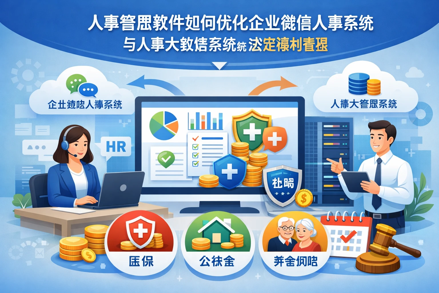 人事管理软件如何优化企业微信人事系统与人事大数据系统的法定福利管理
