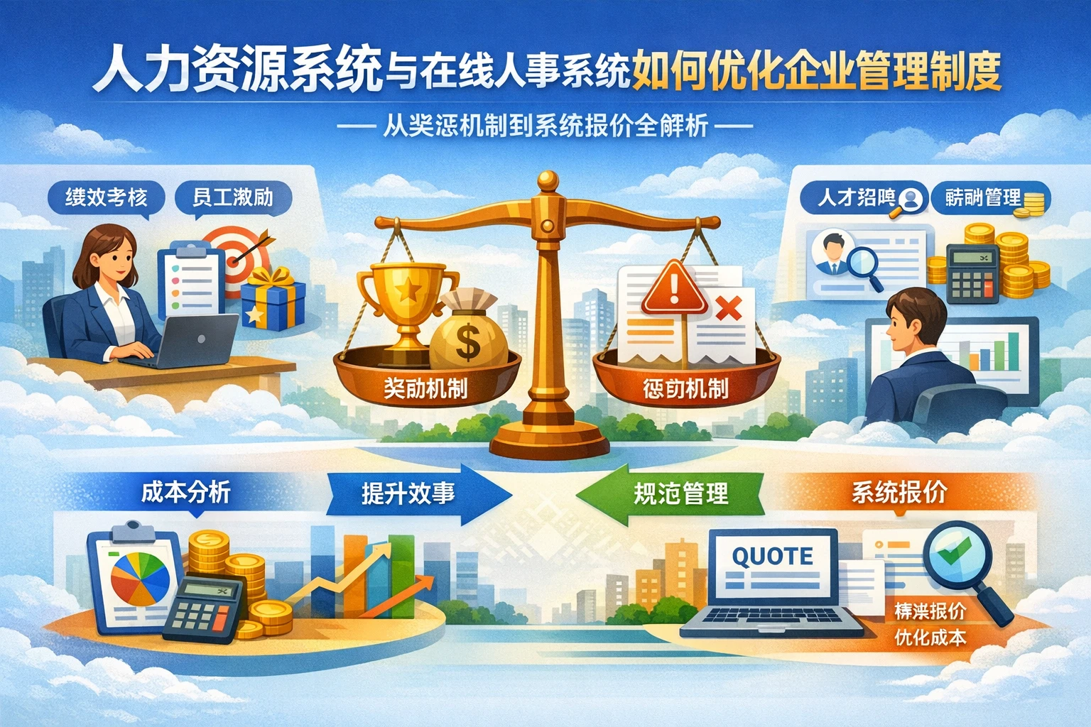 人力资源系统与在线人事系统如何优化企业管理制度——从奖惩机制到系统报价全解析