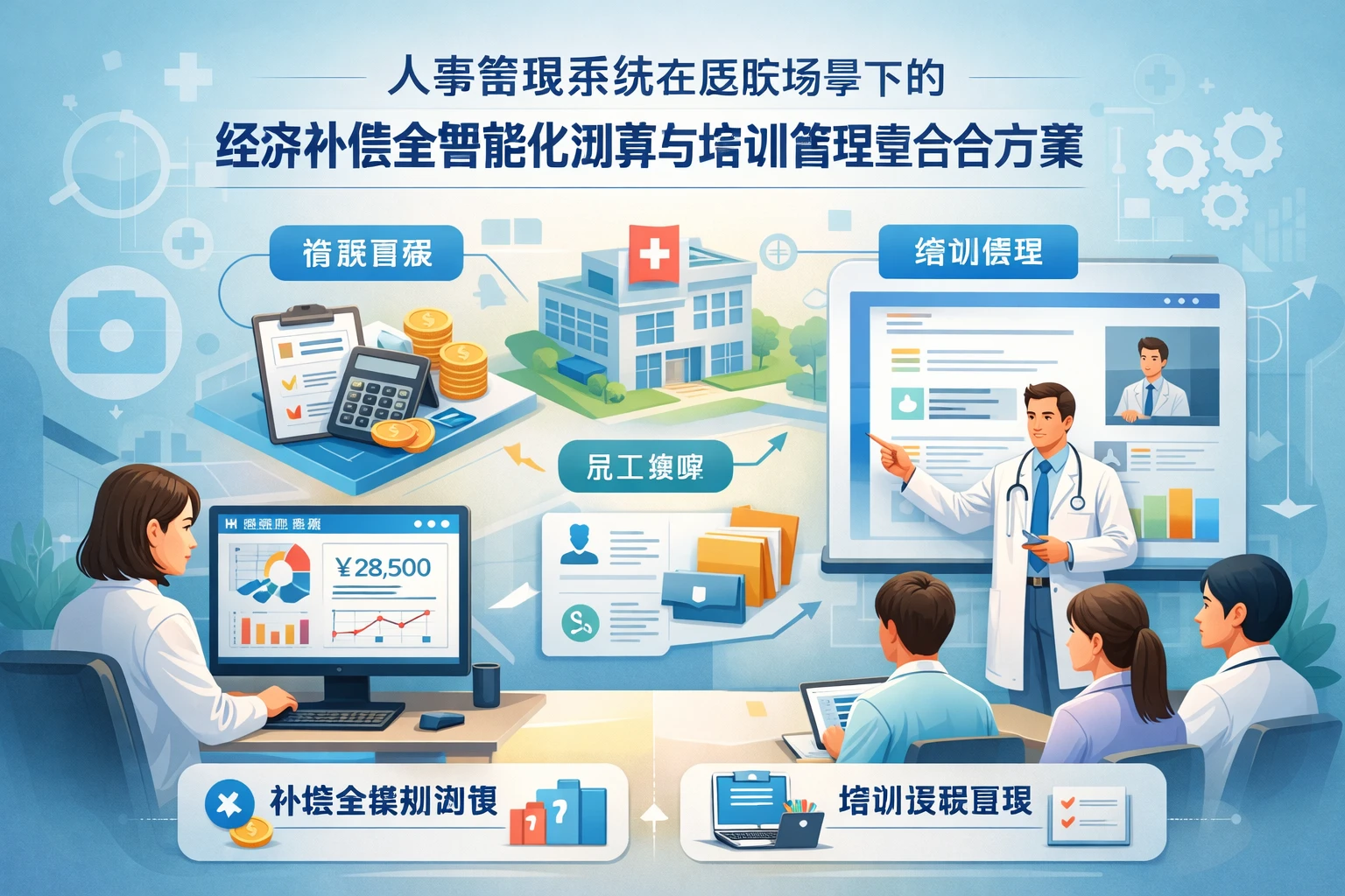 人事管理系统在医院场景下的经济补偿金智能化测算与培训管理整合方案