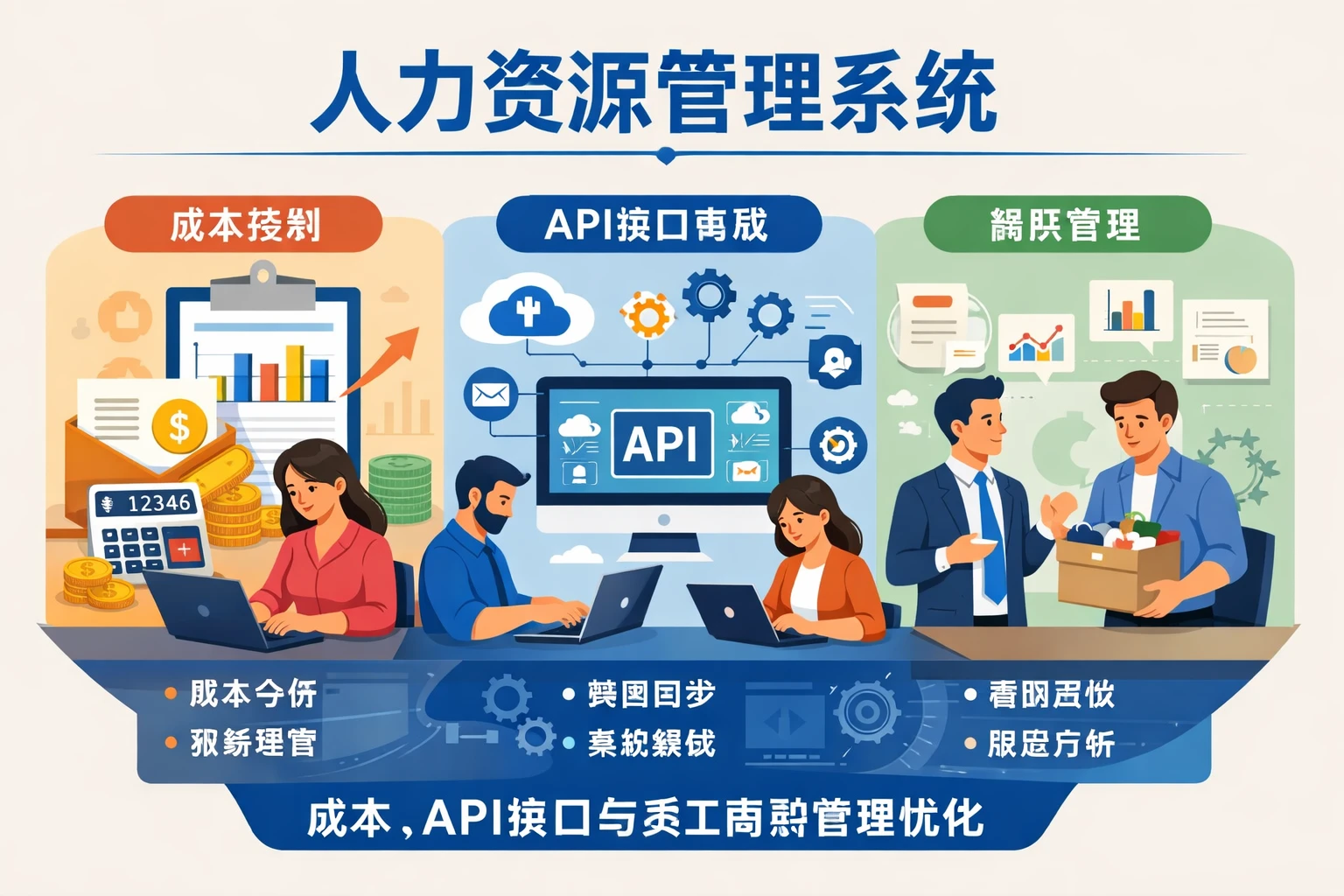 人力资源管理系统：成本、API接口与员工离职管理优化
