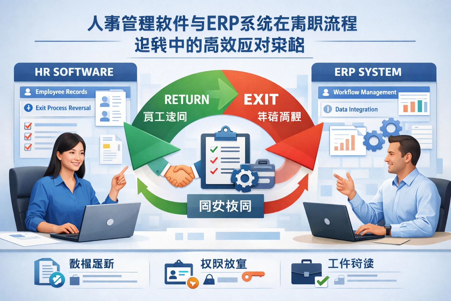 人事管理软件与ERP系统在离职流程逆转中的高效应对策略