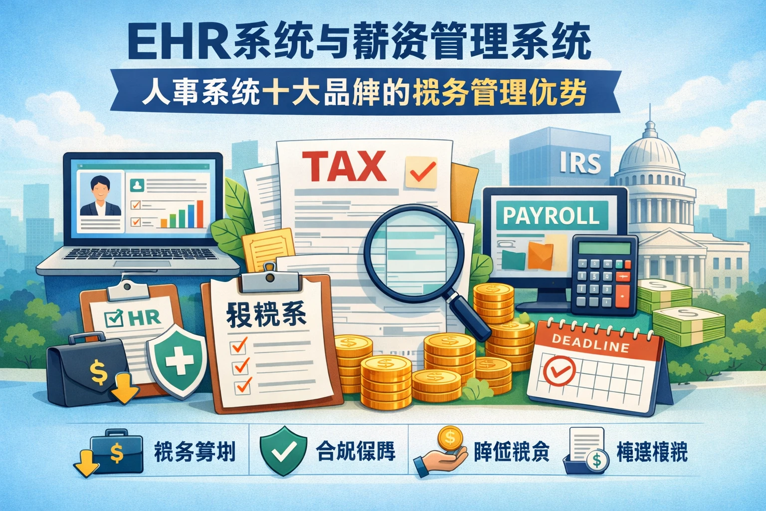 EHR系统与薪资管理系统：人事系统十大品牌的税务管理优势