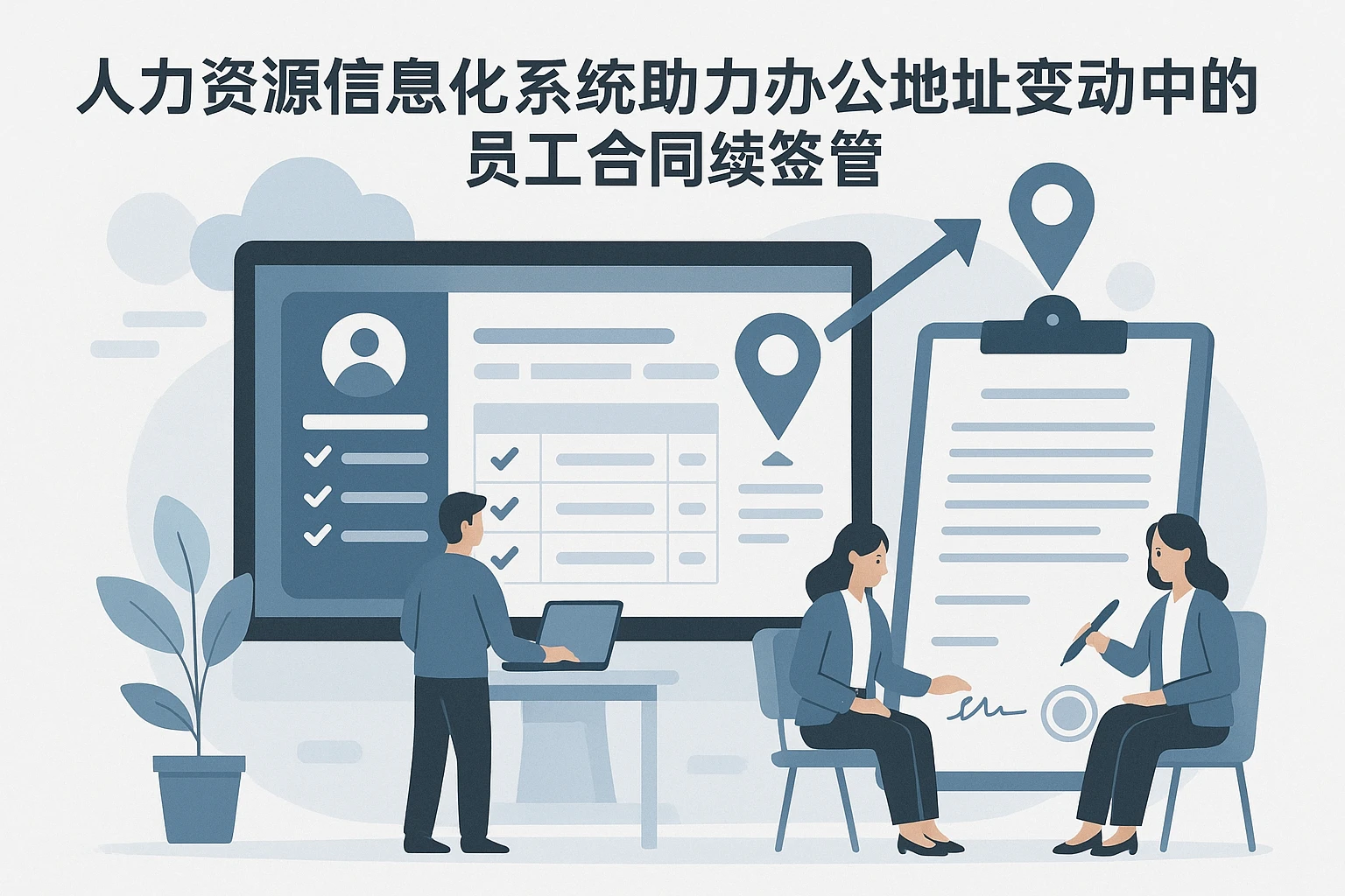 人力资源信息化系统助力办公地址变动中的员工合同续签管理