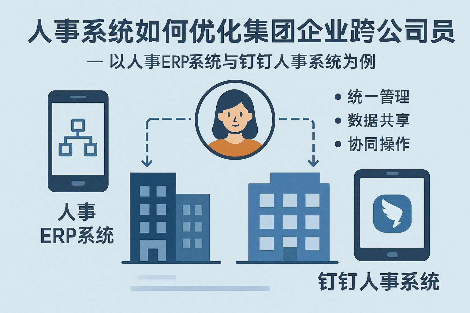 人事系统如何优化集团企业跨公司员工管理 - 以人事ERP系统与钉钉人事系统为例