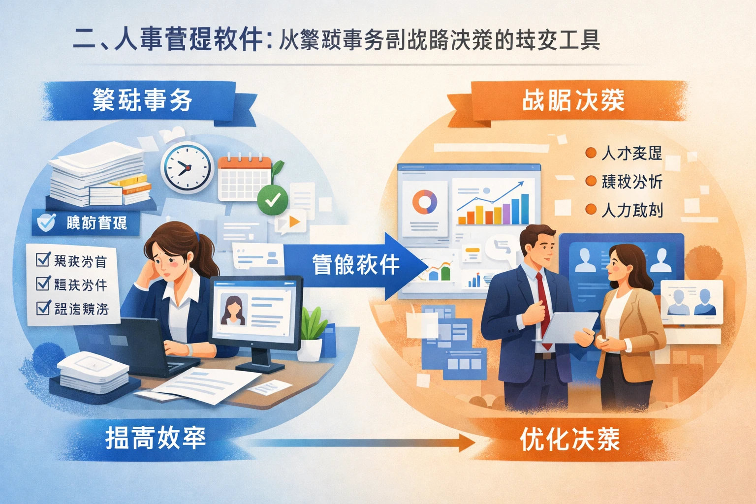 二、人事管理软件：从繁琐事务到战略决策的转变工具