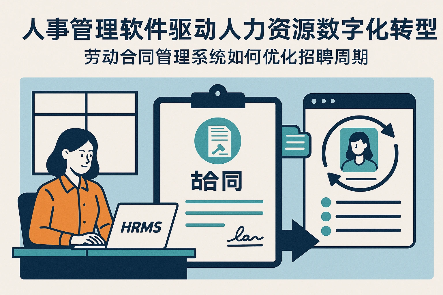 人事管理软件驱动人力资源数字化转型：劳动合同管理系统如何优化招聘周期