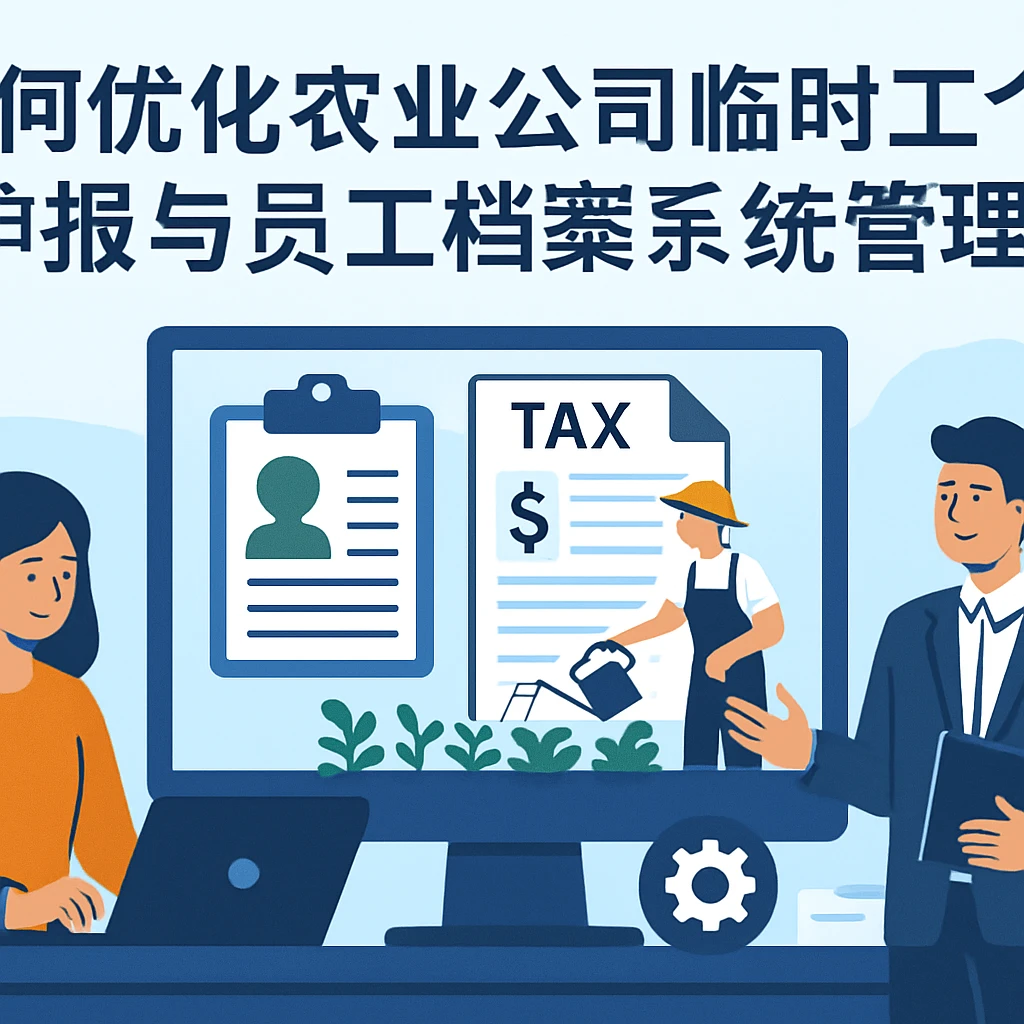 人事管理软件如何优化农业公司临时工个税申报与员工档案系统管理