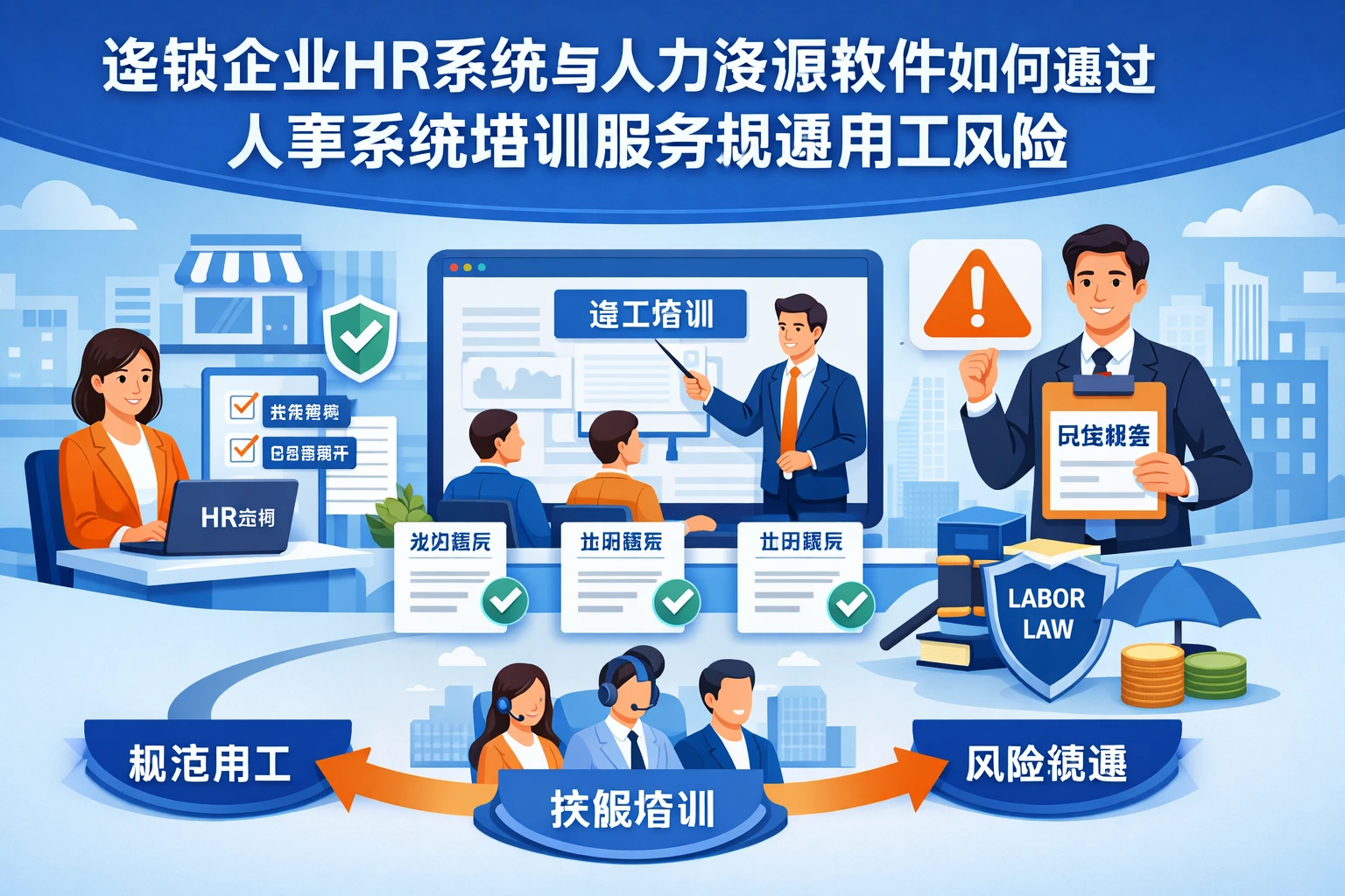 连锁企业HR系统与人力资源软件如何通过人事系统培训服务规避用工风险