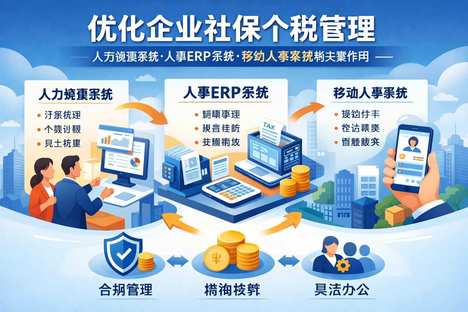 优化企业社保个税管理：人力资源系统、人事ERP系统与移动人事系统的关键作用