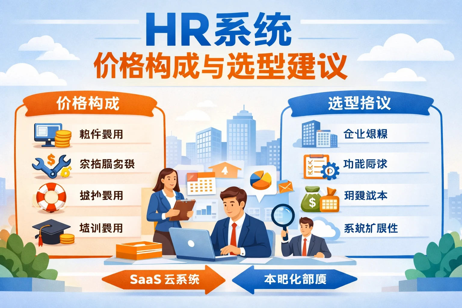HR系统价格构成与选型建议