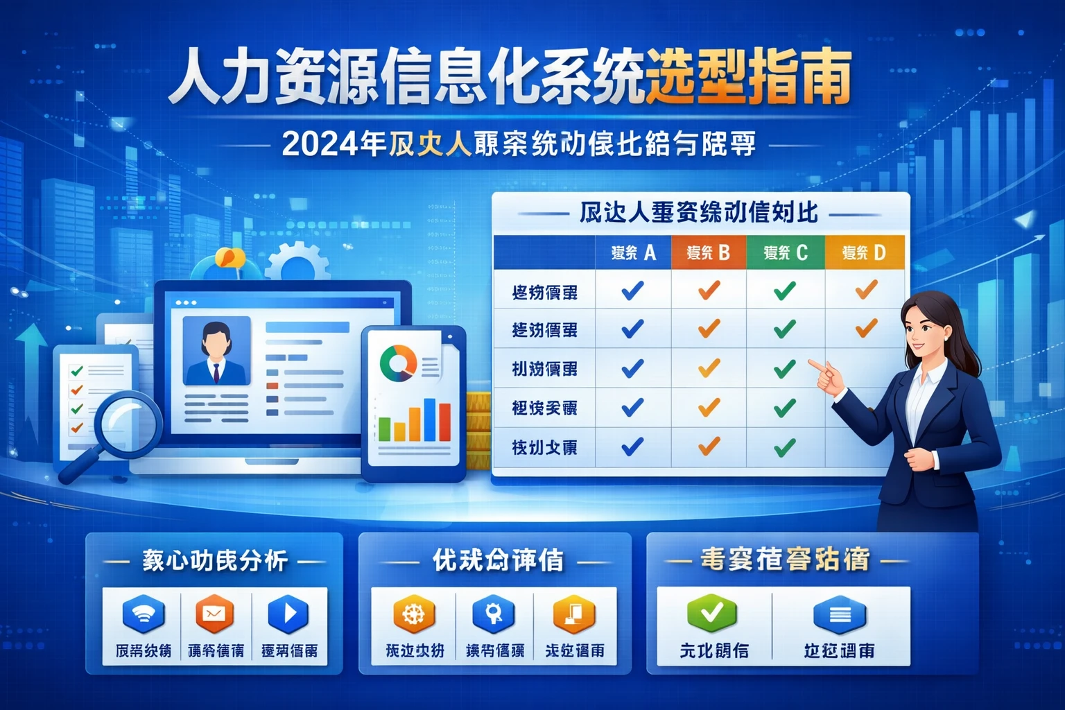 人力资源信息化系统选型指南：2024年顶尖人事系统功能比较与推荐
