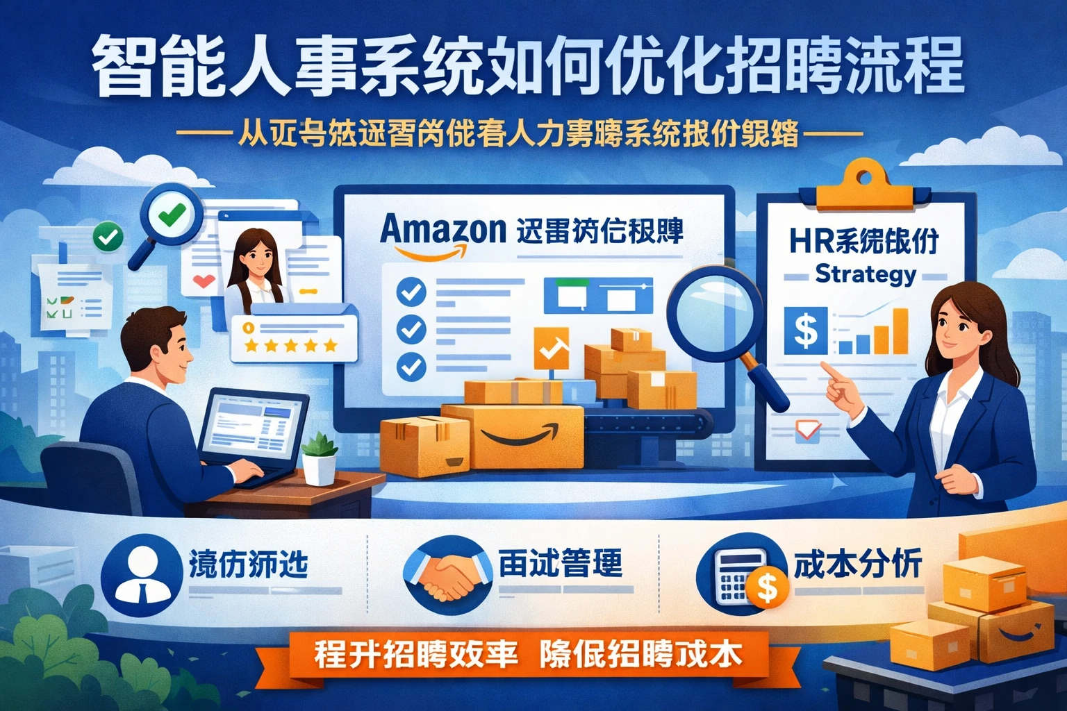 智能人事系统如何优化招聘流程——从亚马逊运营岗位看人力资源系统报价策略