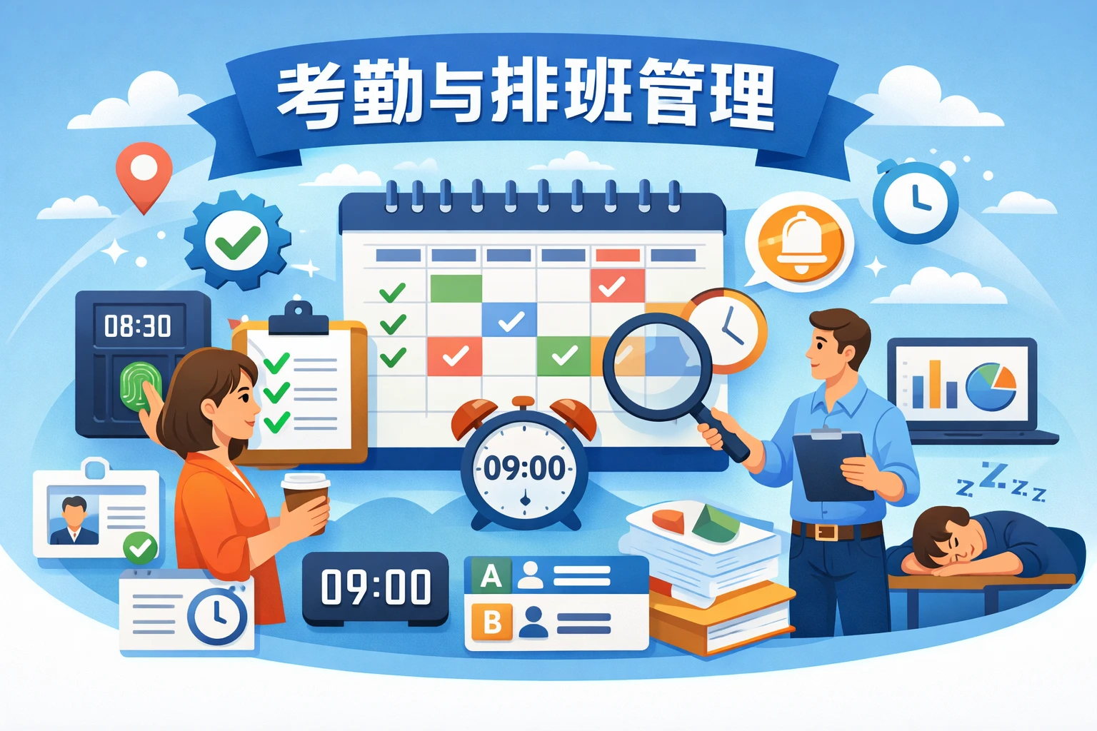 考勤与排班管理