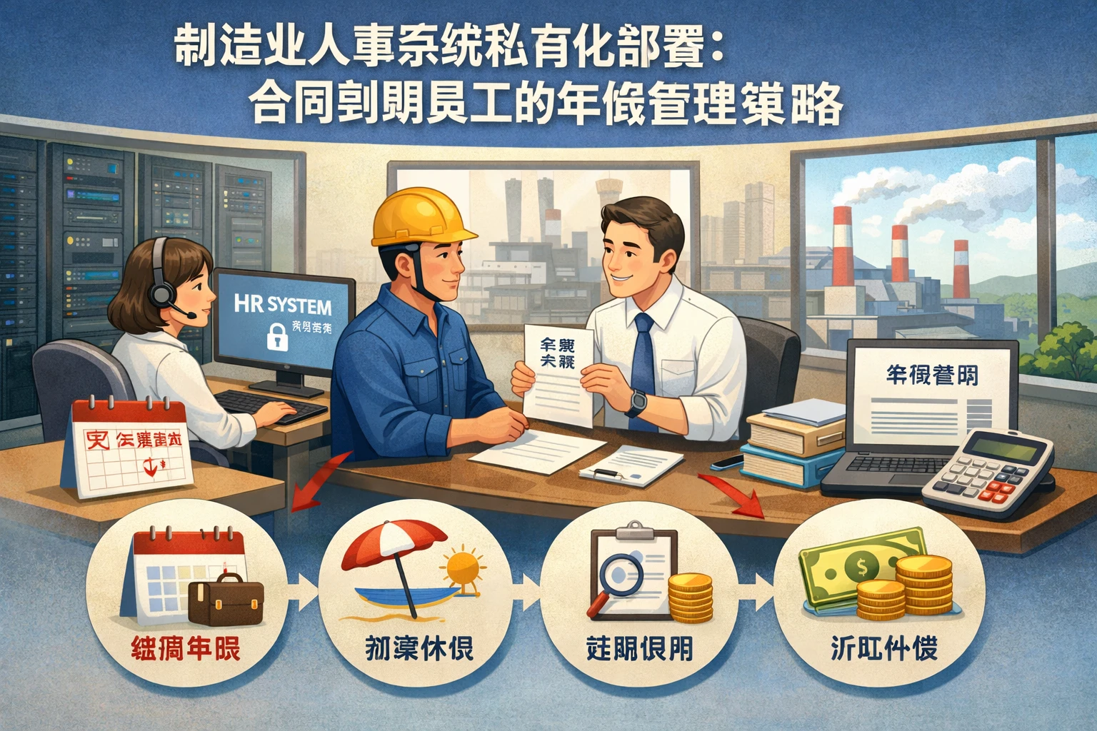 制造业人事系统私有化部署：合同到期员工的年假管理策略