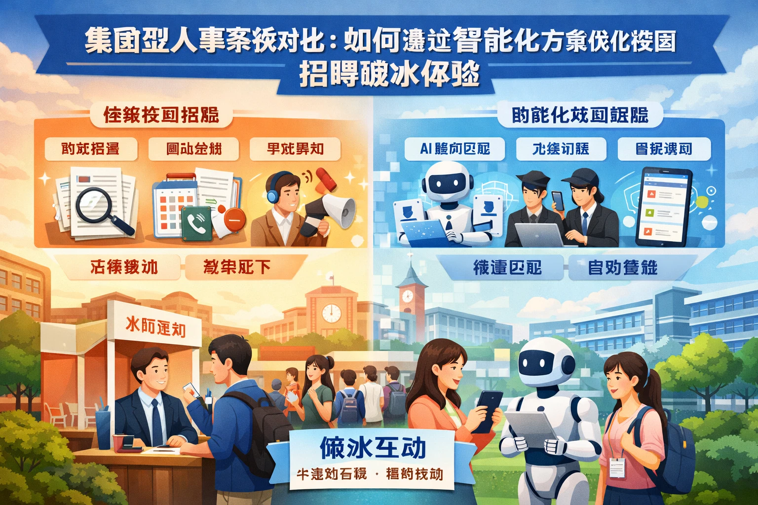 集团型人事系统对比：如何通过智能化方案优化校园招聘破冰体验