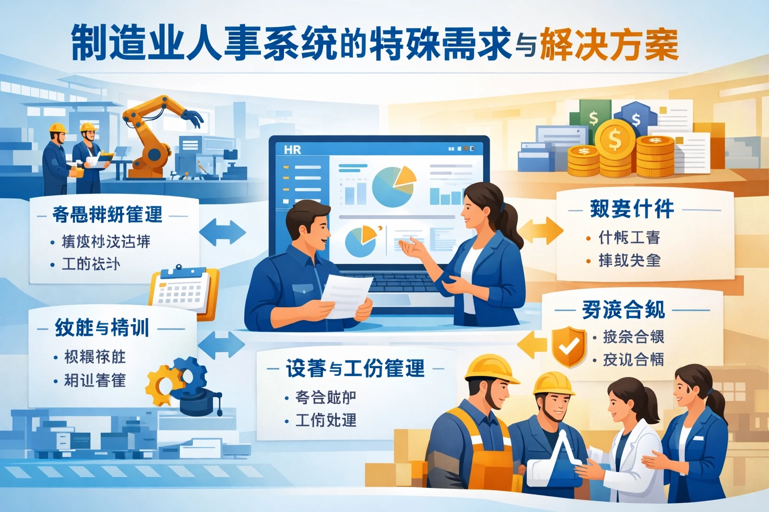 制造业人事系统的特殊需求与解决方案