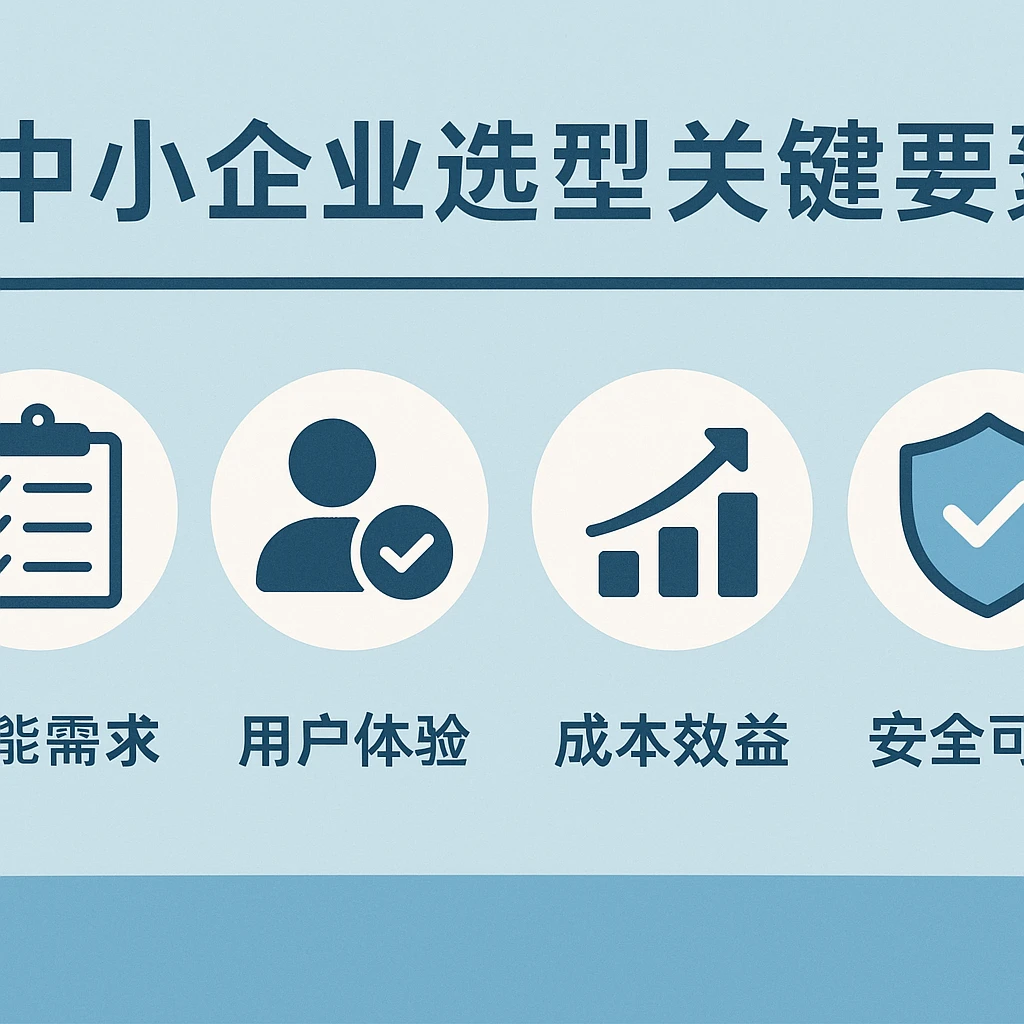 中小企业选型关键要素