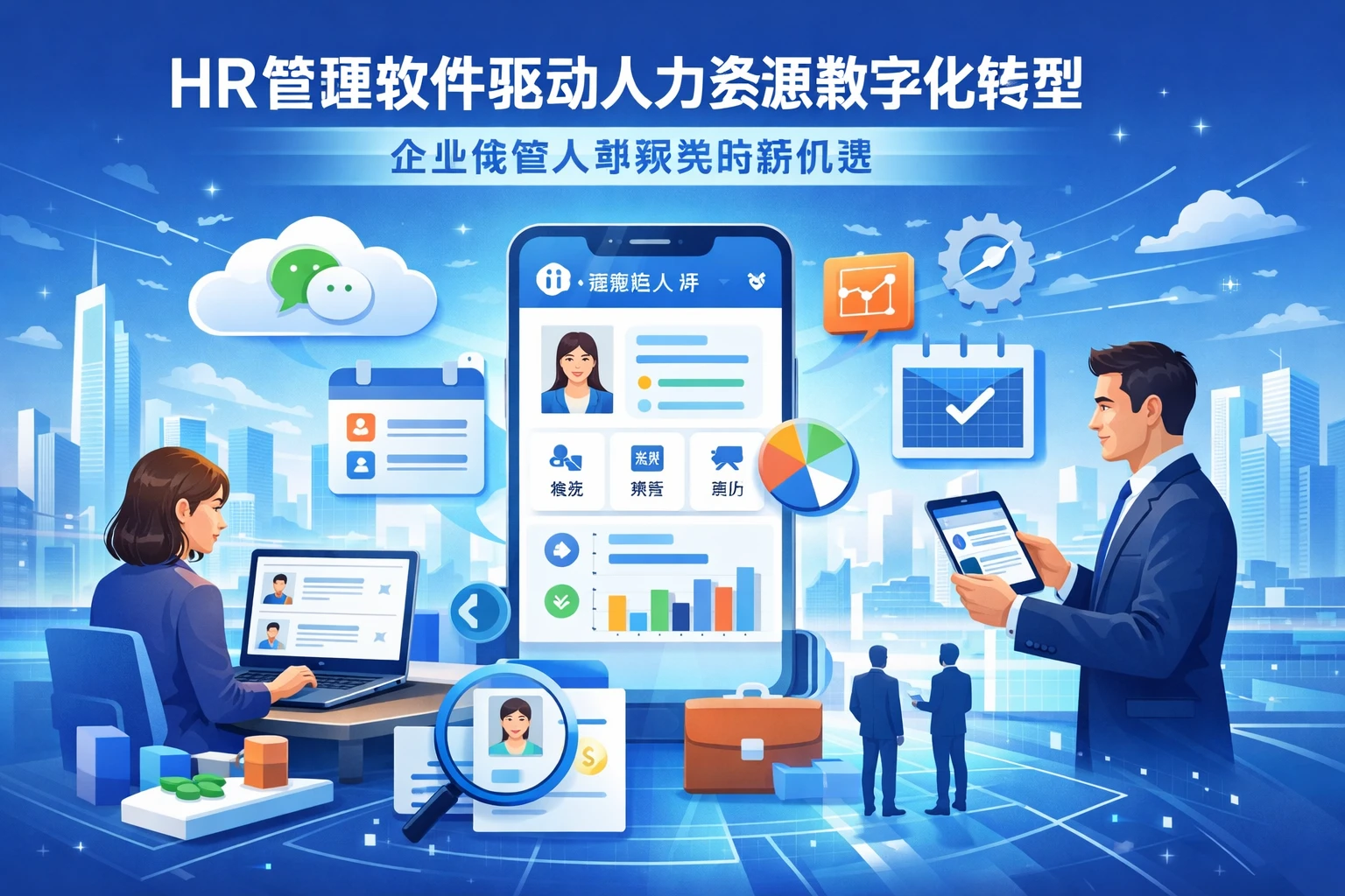 HR管理软件驱动人力资源数字化转型：企业微信人事系统的新机遇