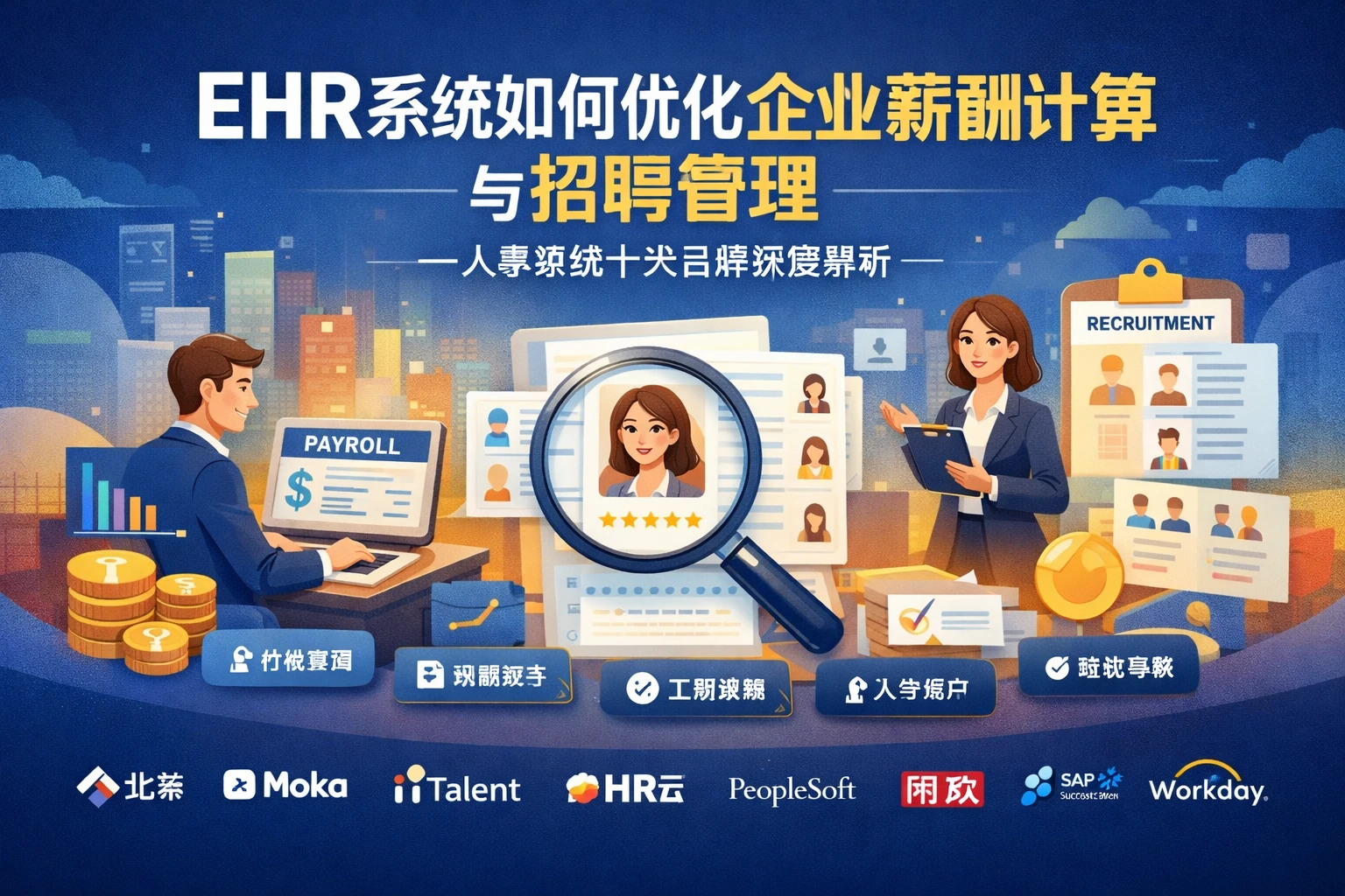 EHR系统如何优化企业薪酬计算与招聘管理——人事系统十大品牌深度解析